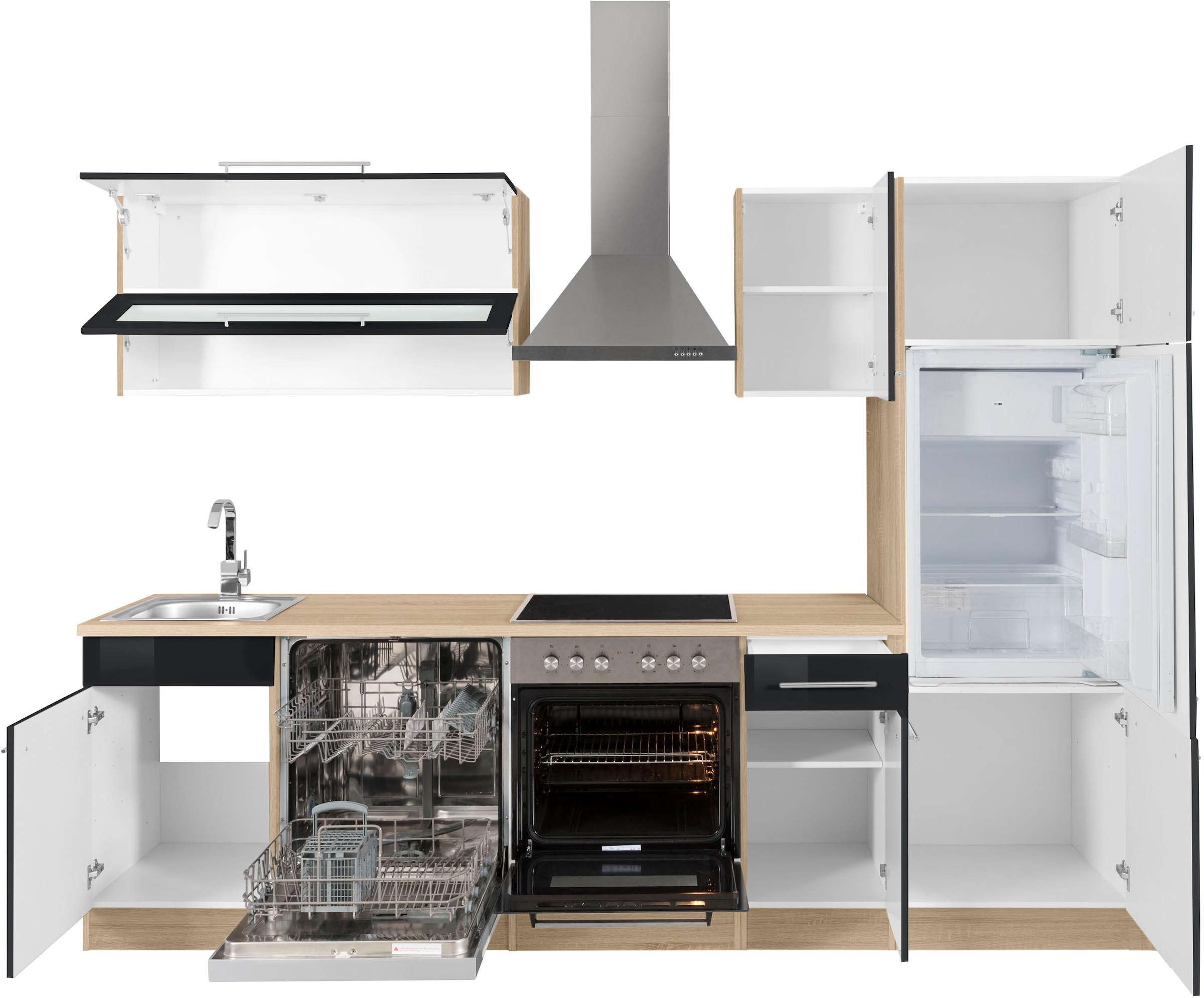 KOCHSTATION Küchenzeile »KS-Eton«, ohne E-Geräte, Breite 270 cm