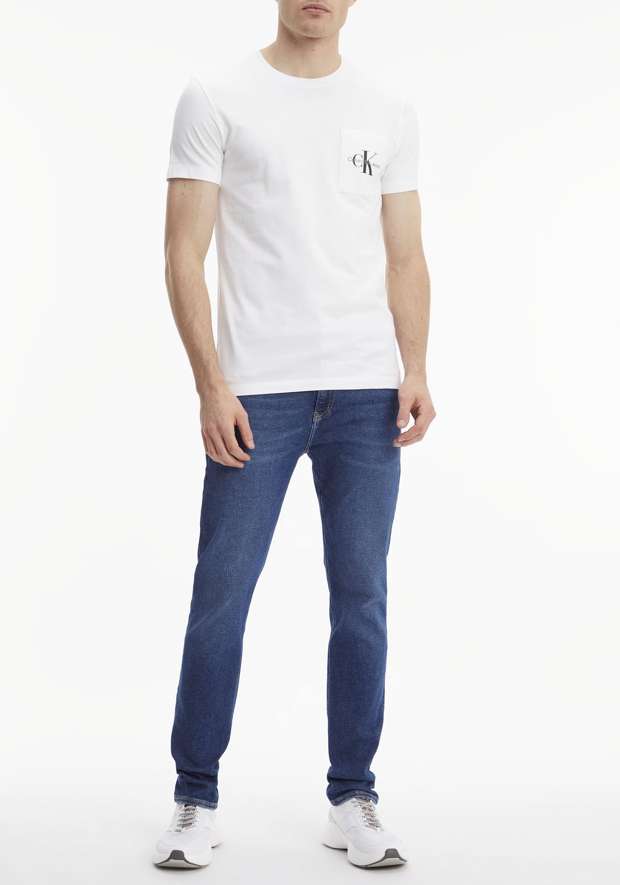 Calvin Klein Jeans T-Shirt »CORE MONOGRAM POCKET SLIM TEE«
