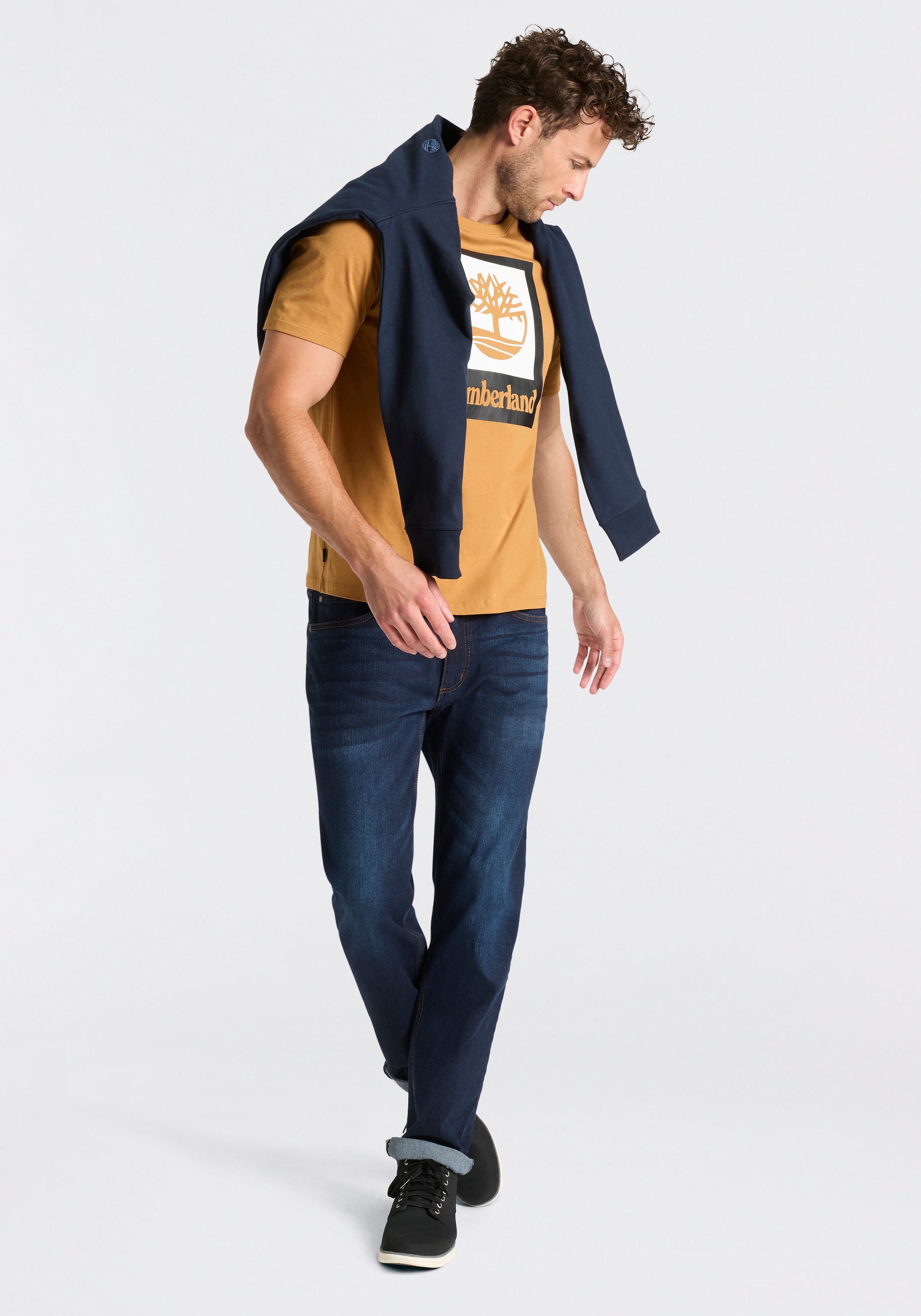 Timberland Sweatshirt »EXETER RIVER Loopback Crew Neck Swe«, Langarm-Ausführung, aus Baumwolle, bequemer Schnitt
