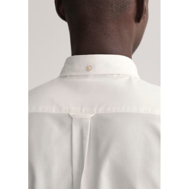 Gant Langarmhemd »Oxford«, mit Logostickerei auf der Brusttasche bei ♕