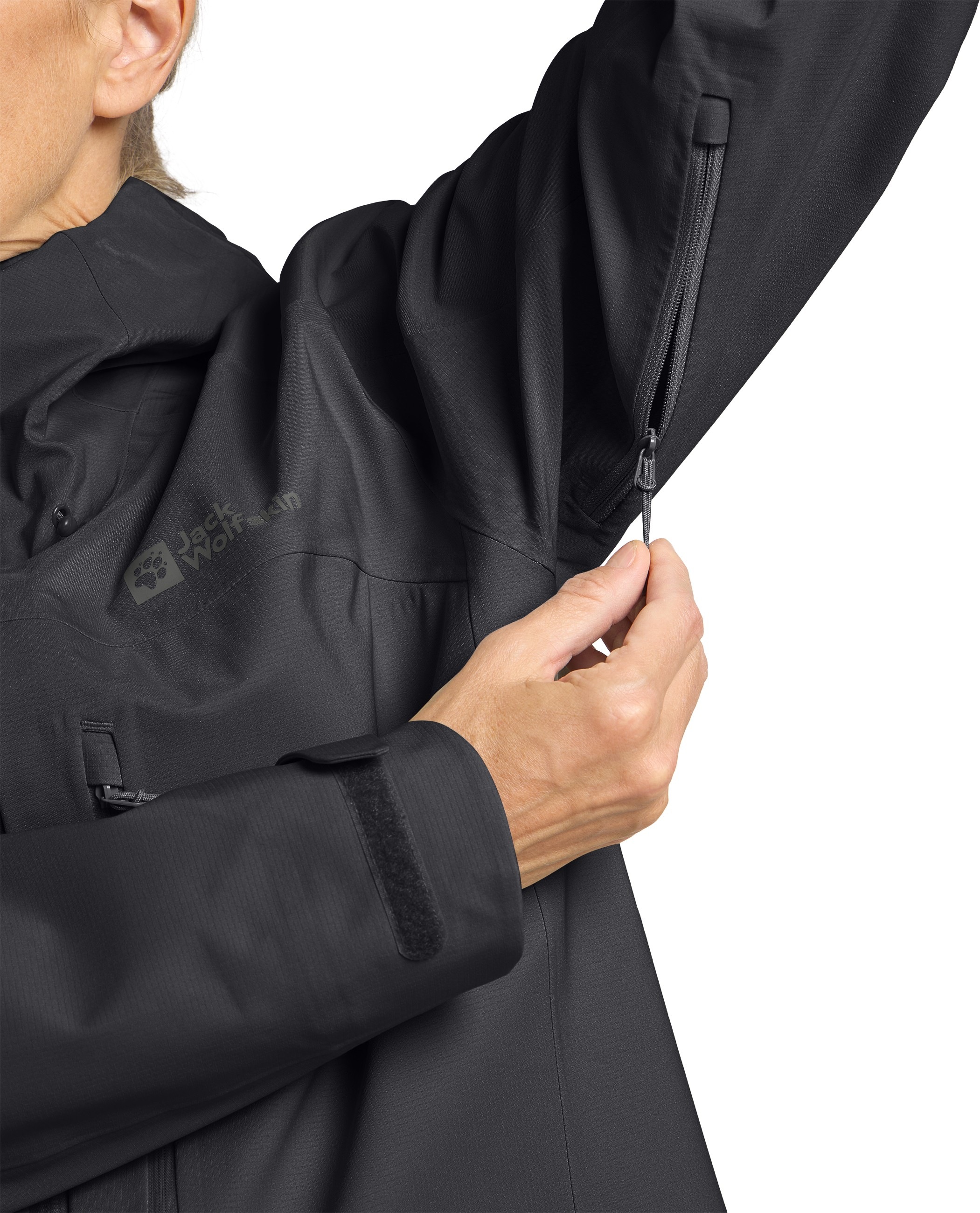 Jack Wolfskin Funktionsjacke »KAMMWEG 3L JKT W«, mit Kapuze