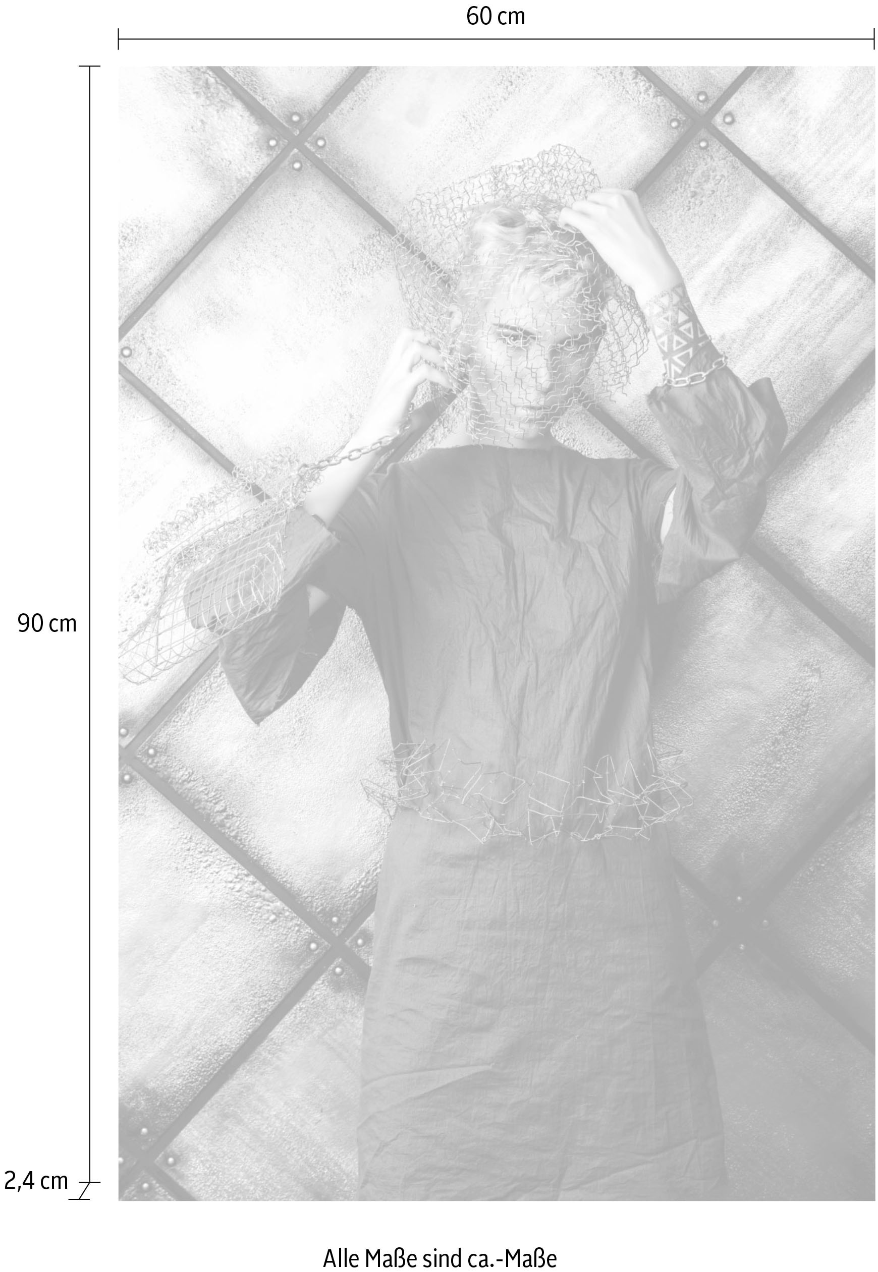 queence Acrylglasbild »Frau« Bilder von Frauen | Fashion | Frau | Kunst | Mode Fine Art-Print in Galeriequalität