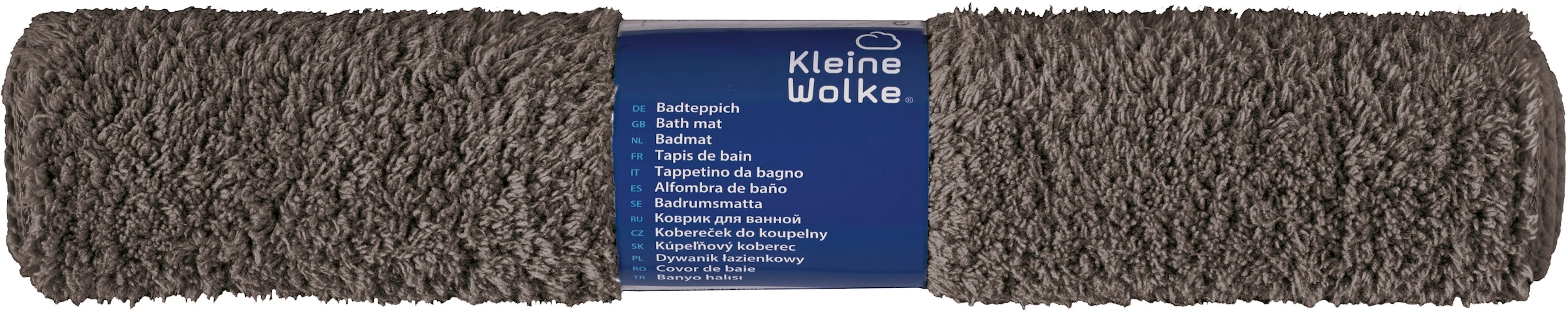 Kleine Wolke Badematte »»Scott«, Badvorleger, Badezimmer Teppich« Höhe 12 mm rutschhemmend beschichtet fußbodenheizungsgeeignet Badteppich, Uni Farben, weich & kuschelig
