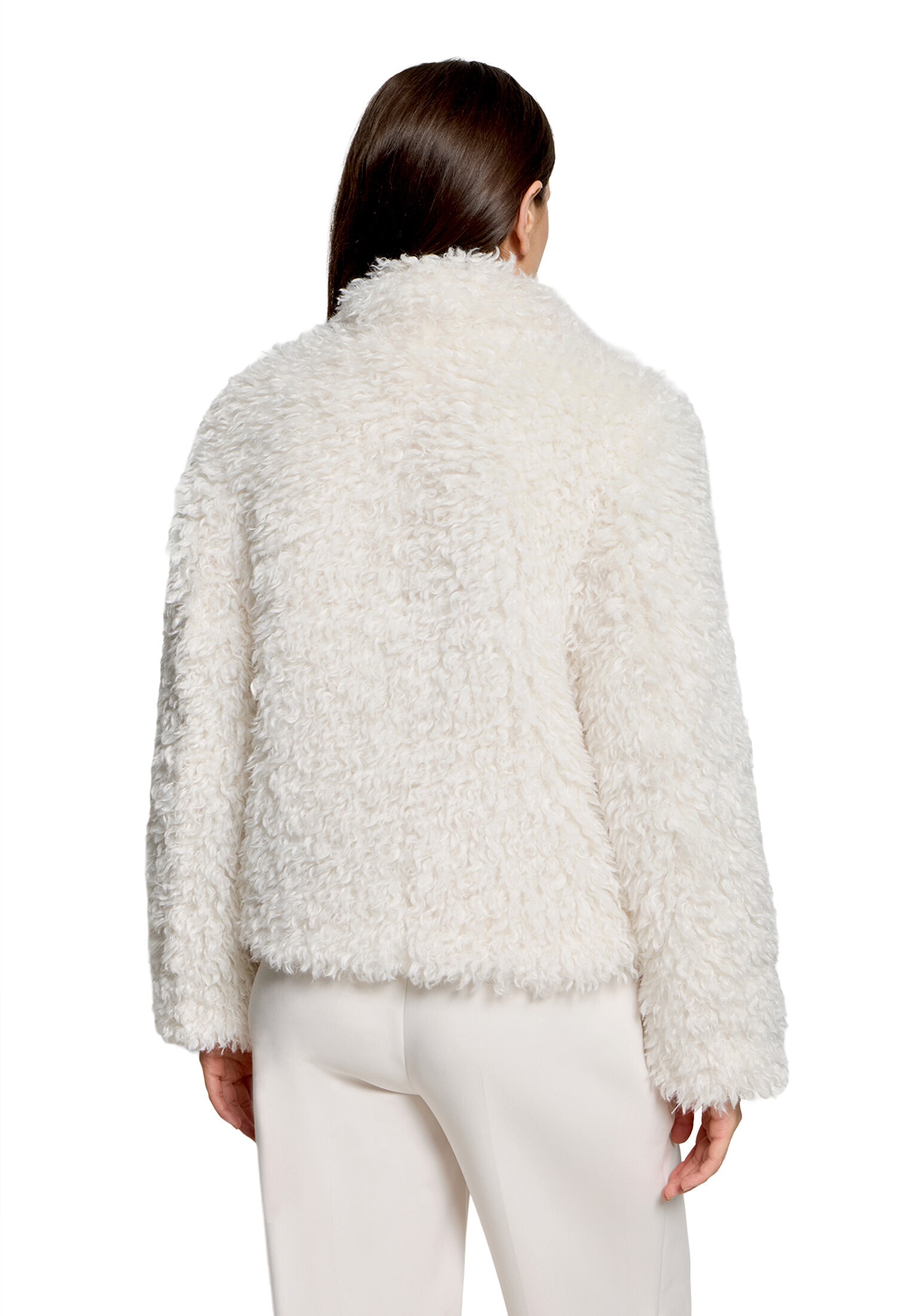 Betty&Co Plüschjacke »Plüschjacke mit Kragen«