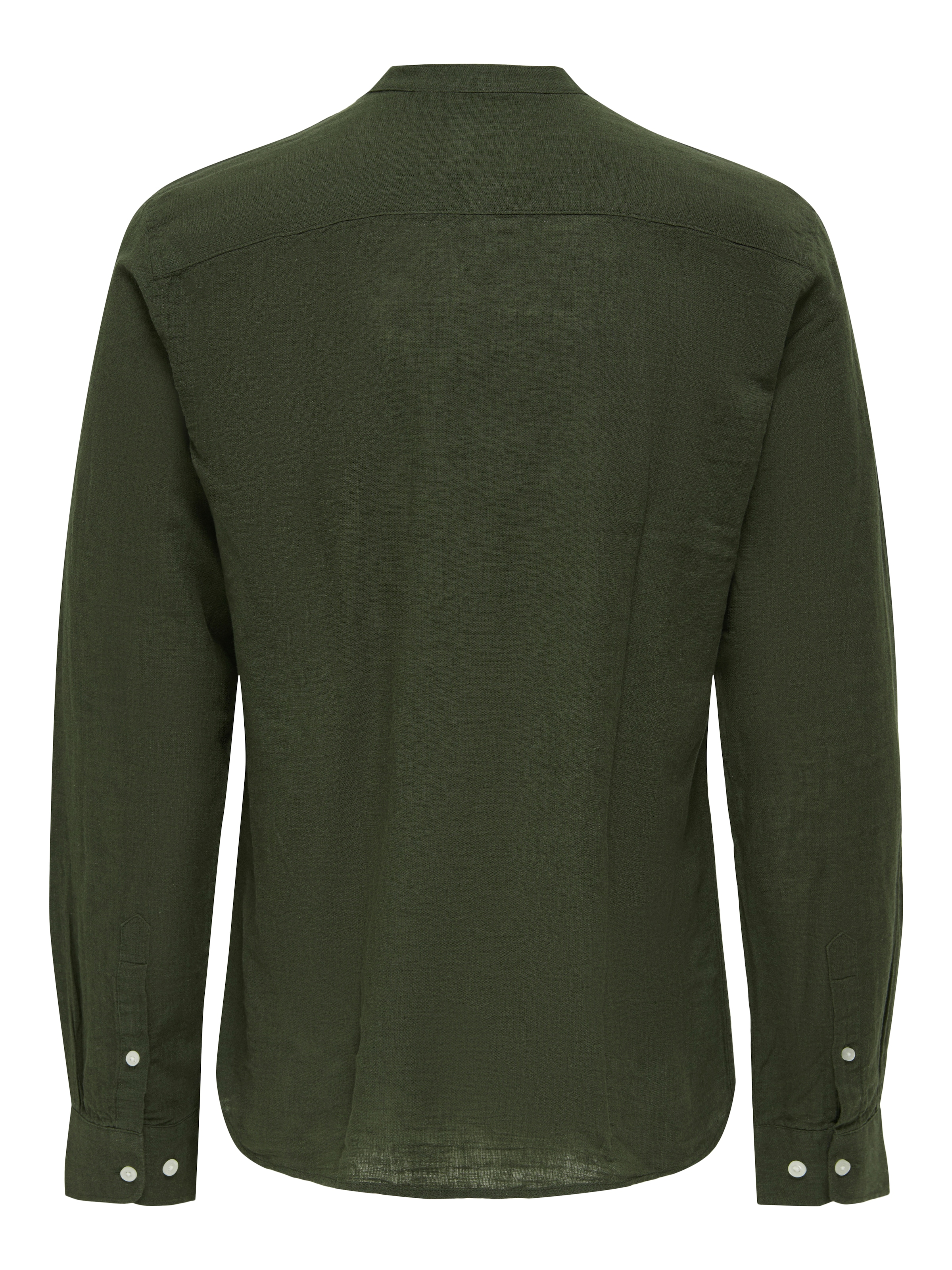 ONLY & SONS Langarmhemd »ONSCAIDEN LS SOLID LINEN MAO SHIRT NOOS«