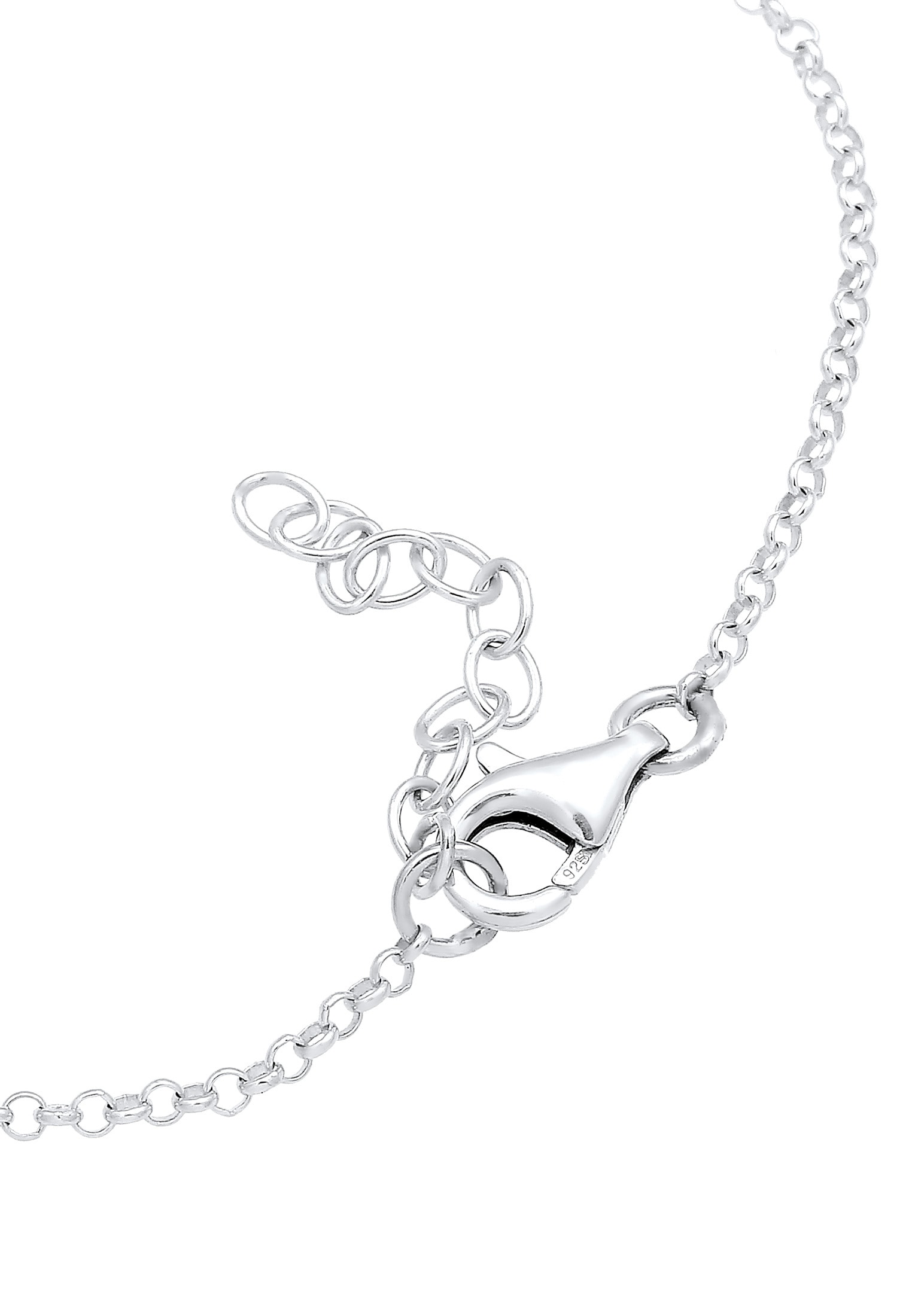 Elli Armkette »Armband Globus Herz 925 Sterling Silber«