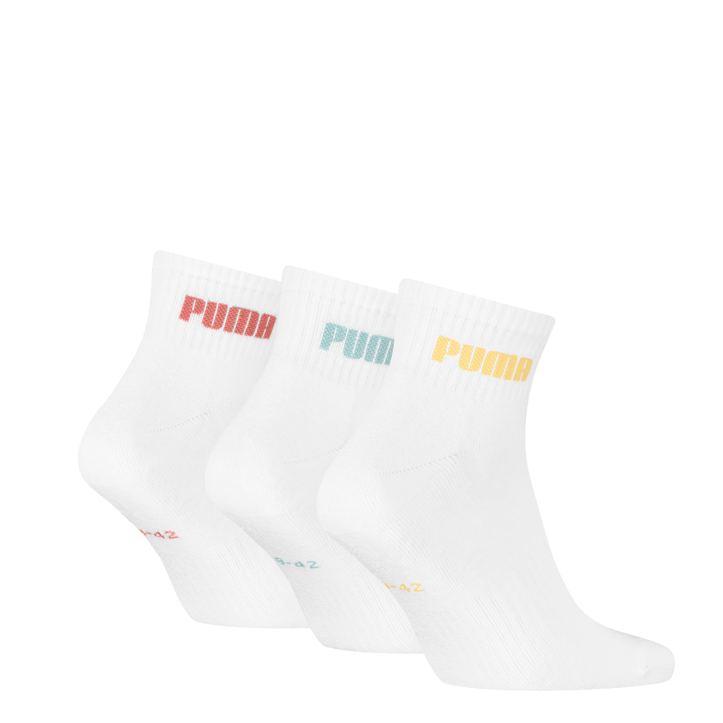 PUMA Kurzsocken »PUMA UNISEX CUSHIONED NEXT QUARTER 3P«, (3 Paar, 3 Paar), mit gepolsterter Sohle