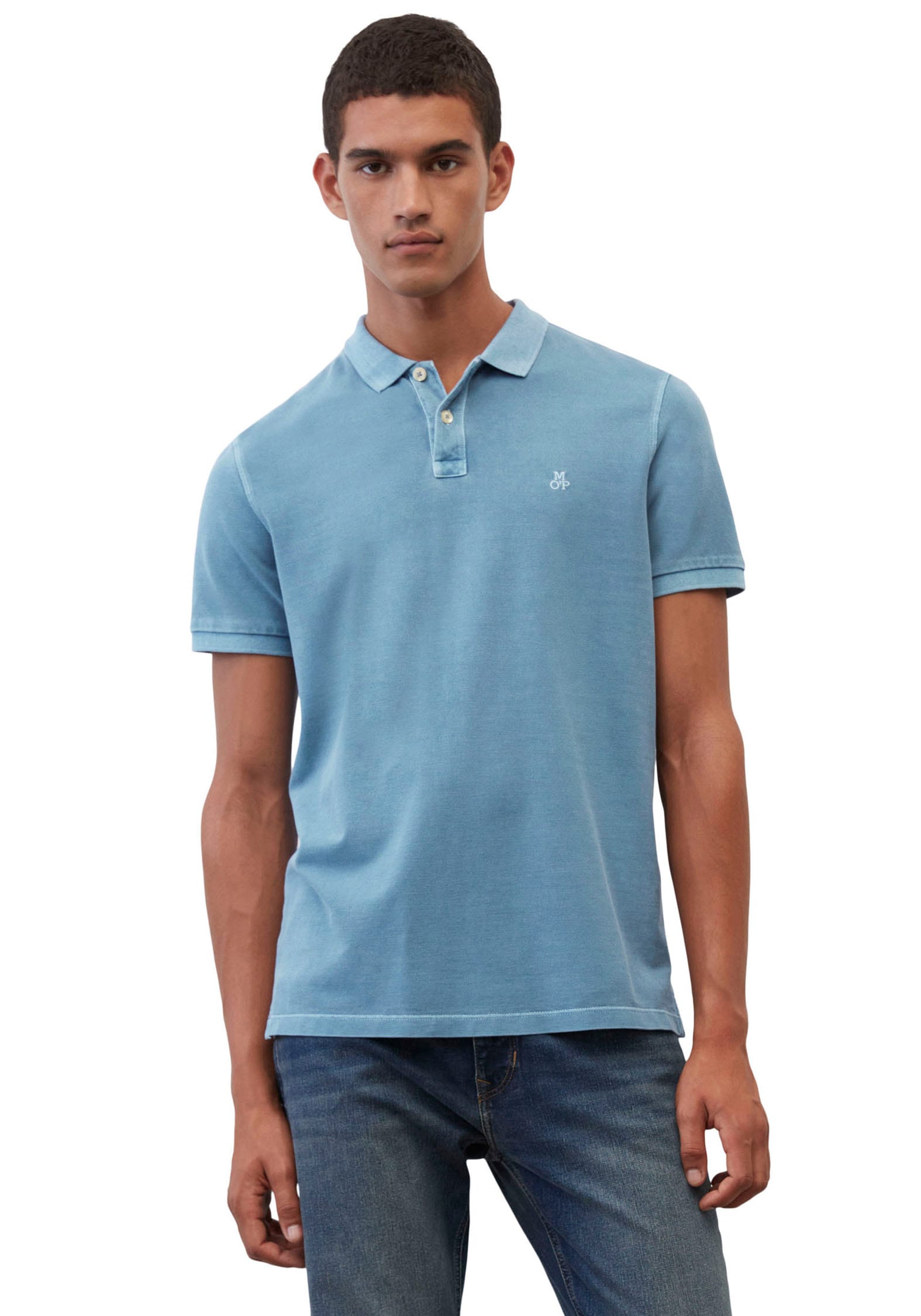 Marc O'Polo Poloshirt, mit dezenter Logostickerei