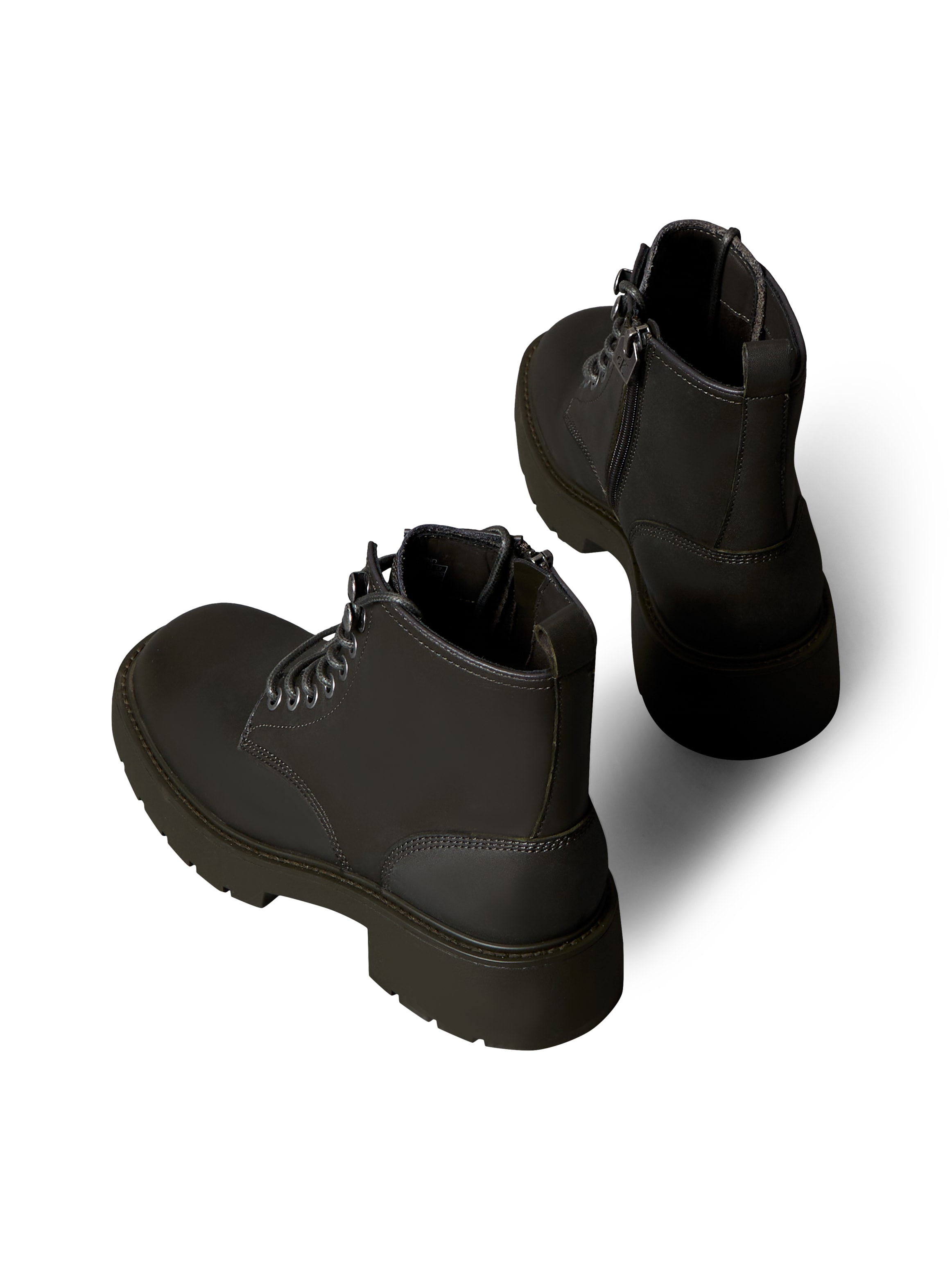 Calvin Klein Jeans Schnürboots »CHUNKY LACE UP ZIP BOOT«  Schnürstiefelette, Plateauboots, Festival, mit Anziehlasche