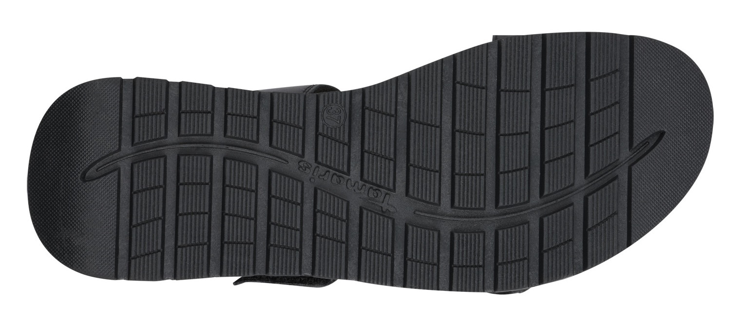 Tamaris Keilsandalette  , Trekkingsandale, Riemchensandale mit verstellbaren Klettverschlüssen