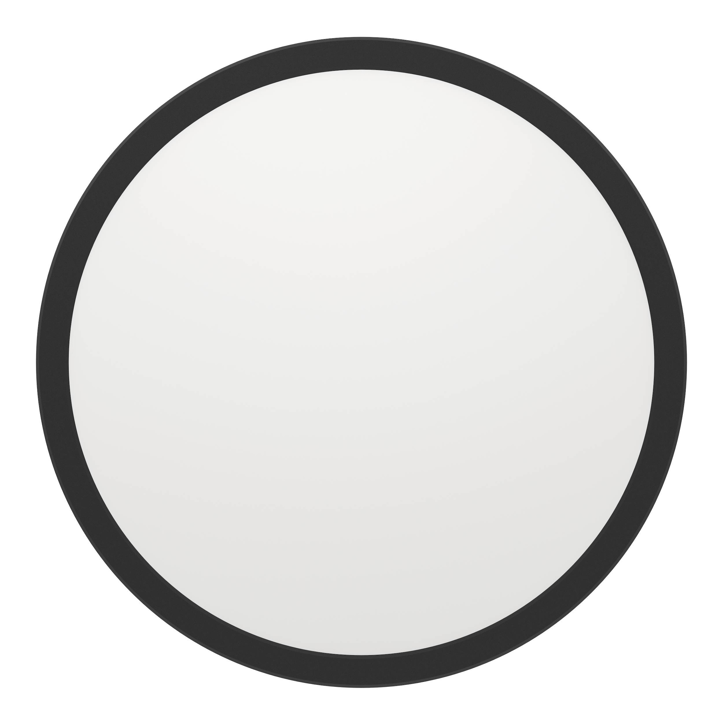 EGLO Deckenleuchte »Rovito-R Deckenlampe, Deckenbeleuchtung, Badlampe, Kunststoff, IP44« LED-Modul 1 Stk. Kaltweiß | Neutralweiß | Warmweiß Wand-/Deckenleuchte - H3 x Ø38,9 cm - schwarz - 18,5W inkl.