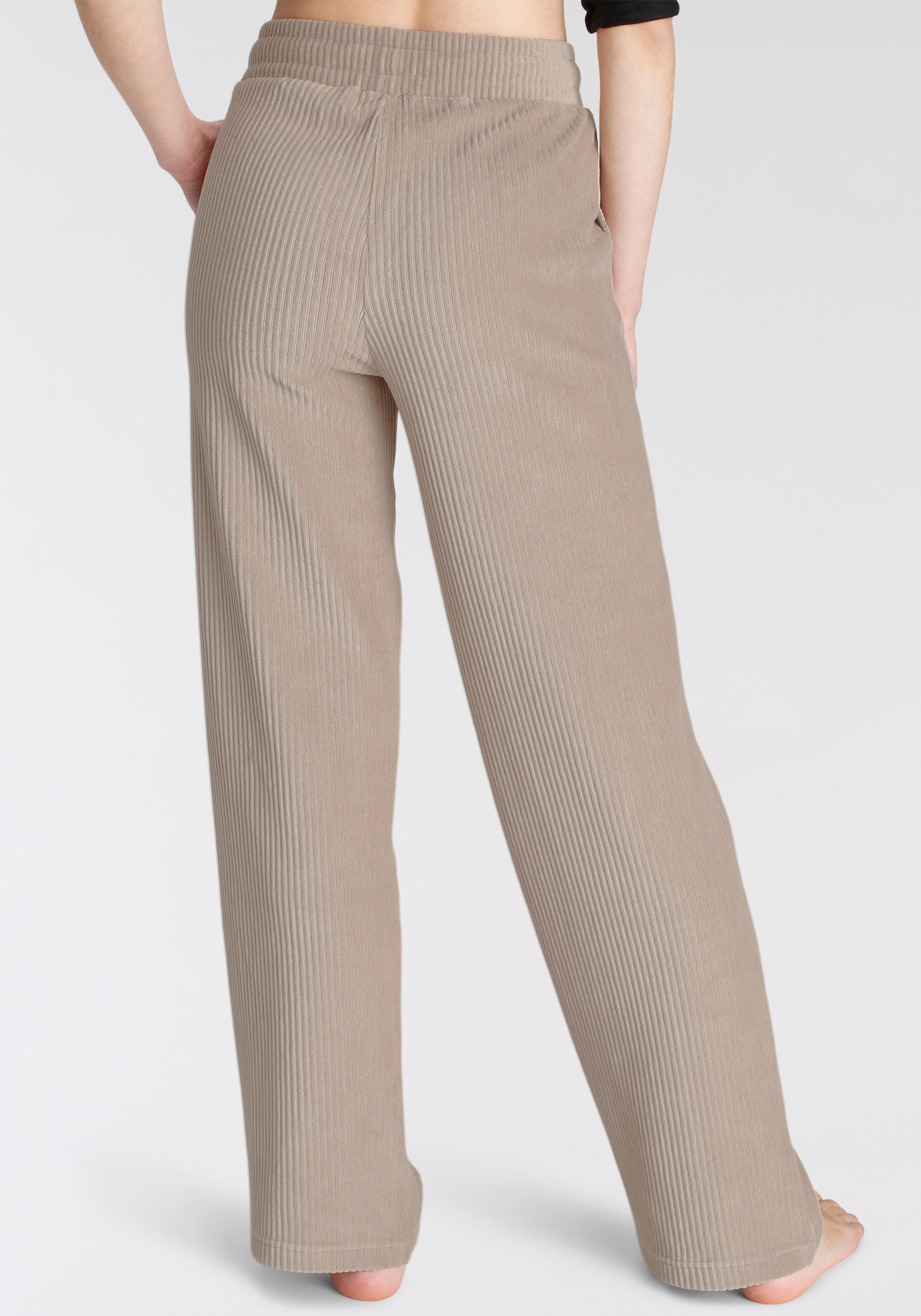Vivance Homewearhose, mit breiter elastischen Cord Struktur, Loungewear