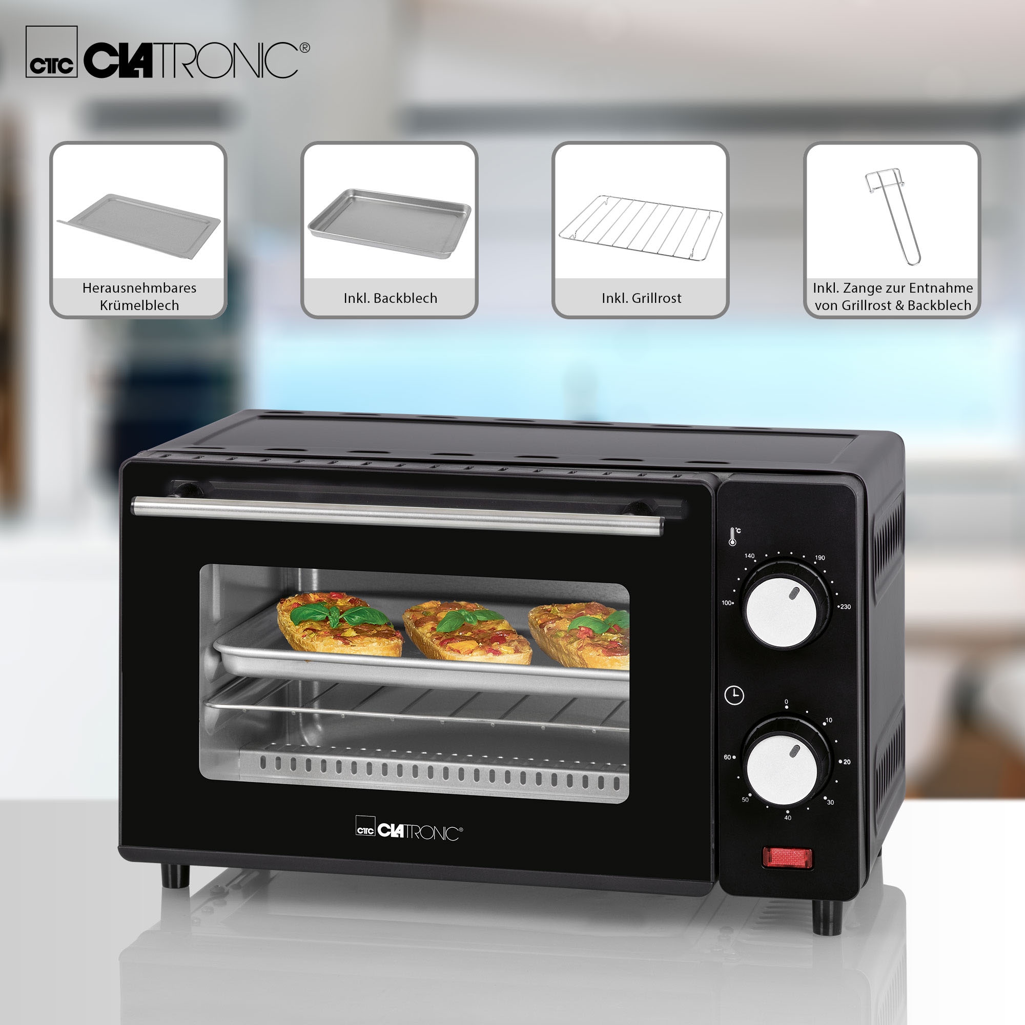 CLATRONIC Minibackofen »MB 3746« mit 3 Jahren XXL Garantie