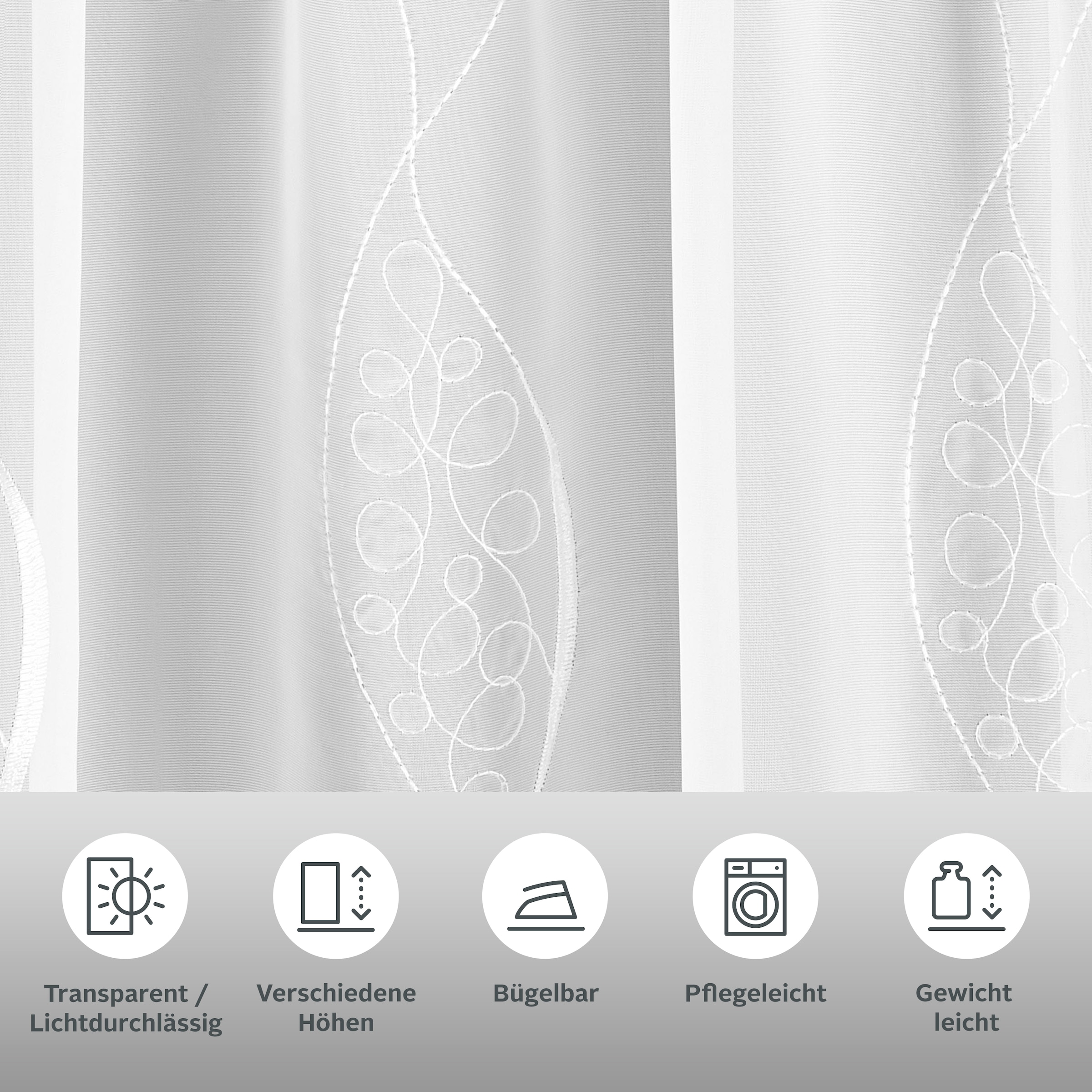 my home Gardine »Bea« Kräuselband 1 Stk. tlg. Store