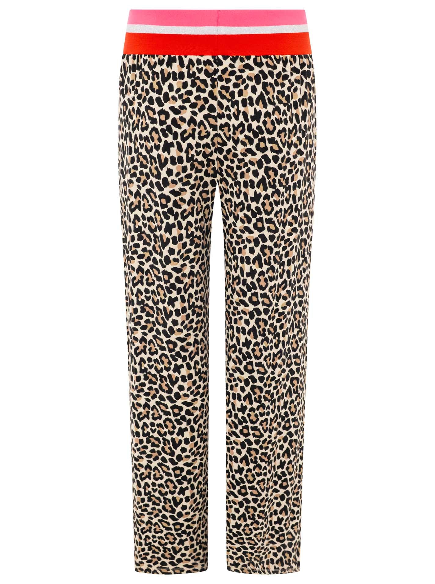 Zwillingsherz Stoffhose »"Leo"«  Elastischer Bund, Leomuster, fließender Stoff, leichtes Material