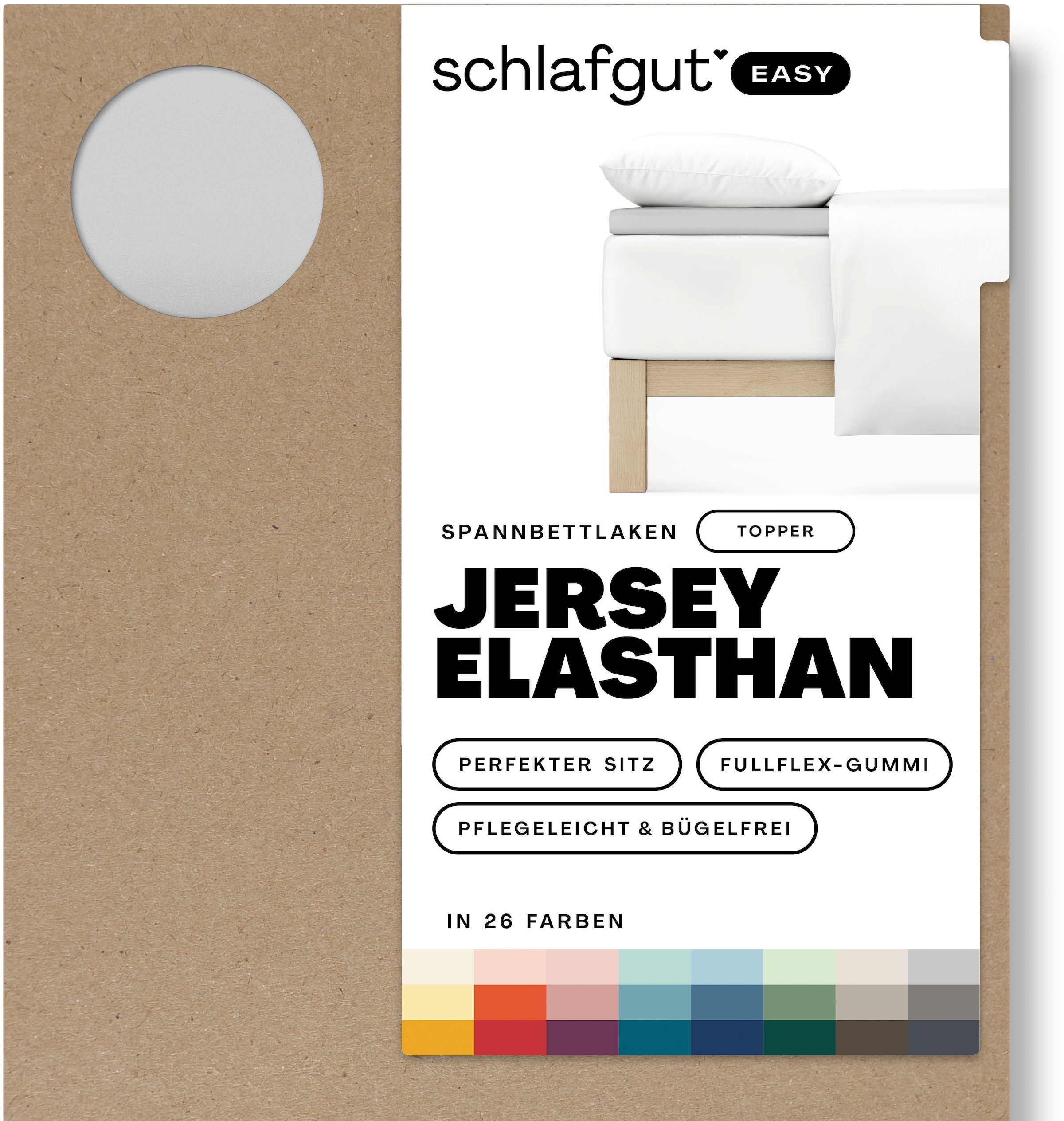 Schlafgut Spannbettlaken »EASY Jersey Elasthan Topper« MADE IN GREEN by OEKO-TEX®
