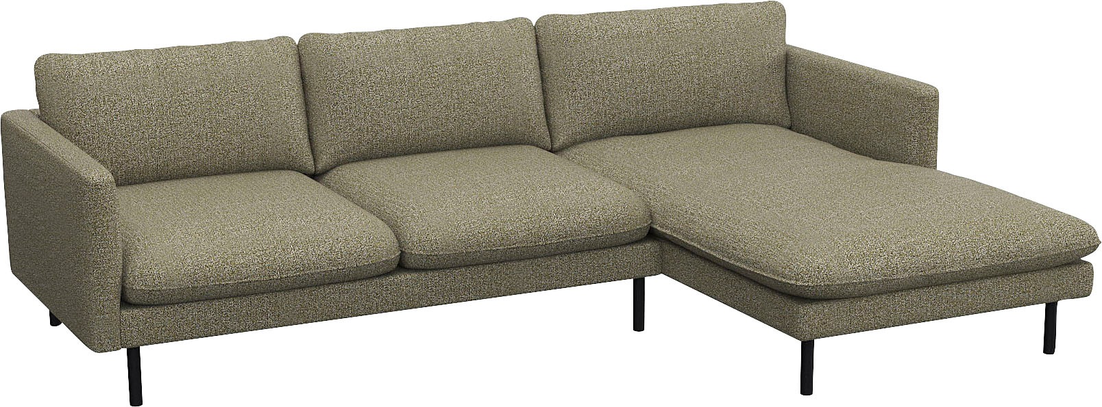 FLEXLUX Ecksofa »Bolzano, elegant und bequem, L-Form«, Sitzaufbau mit Kaltschaum & Stahl-Wellen, loose Sitz -& Rückenkissen