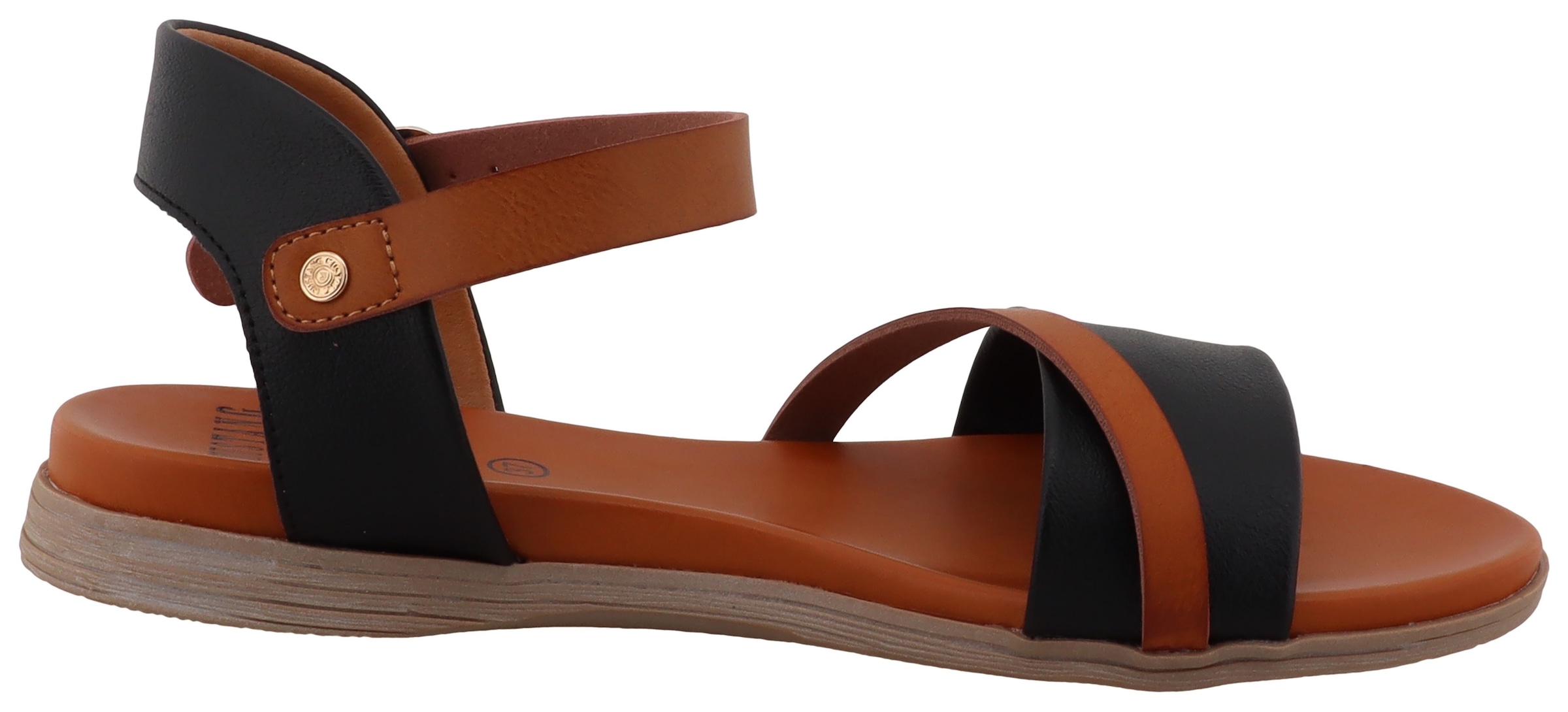 Mustang Shoes Riemchensandale »Eireen«  Sandalette, Sommerschuh mit logogeprägter Niete