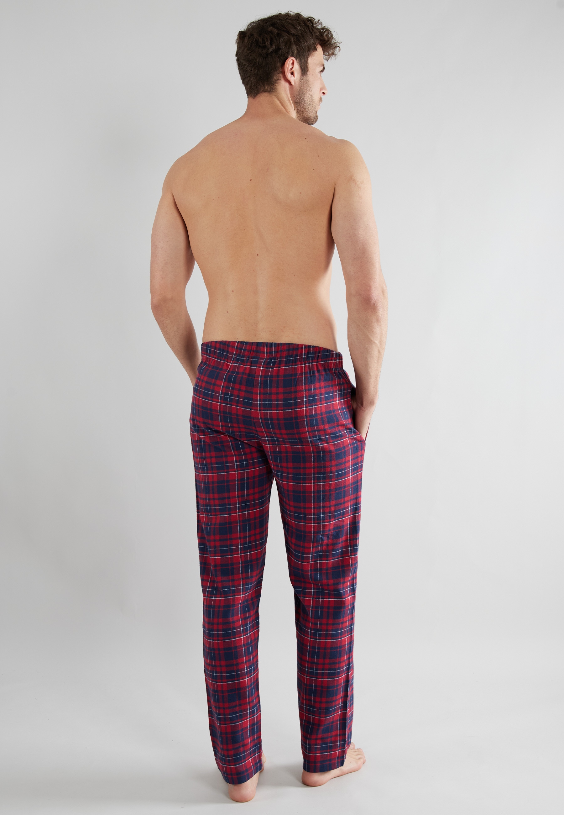 TOM TAILOR Pyjamahose, mit Logo-Bindeband und Knopfleiste