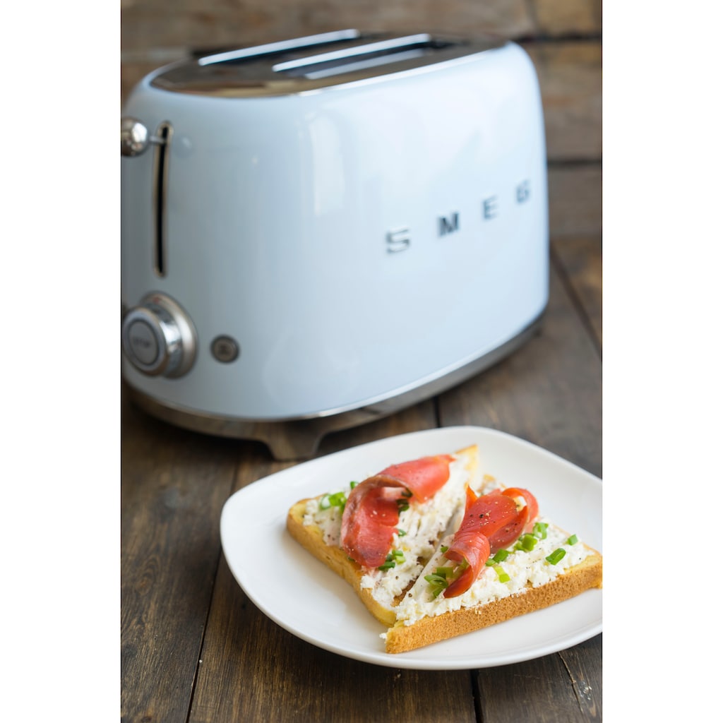 Smeg Toaster »TSF01PBEU«, 2 kurze Schlitze, für 2 Scheiben, 950 W