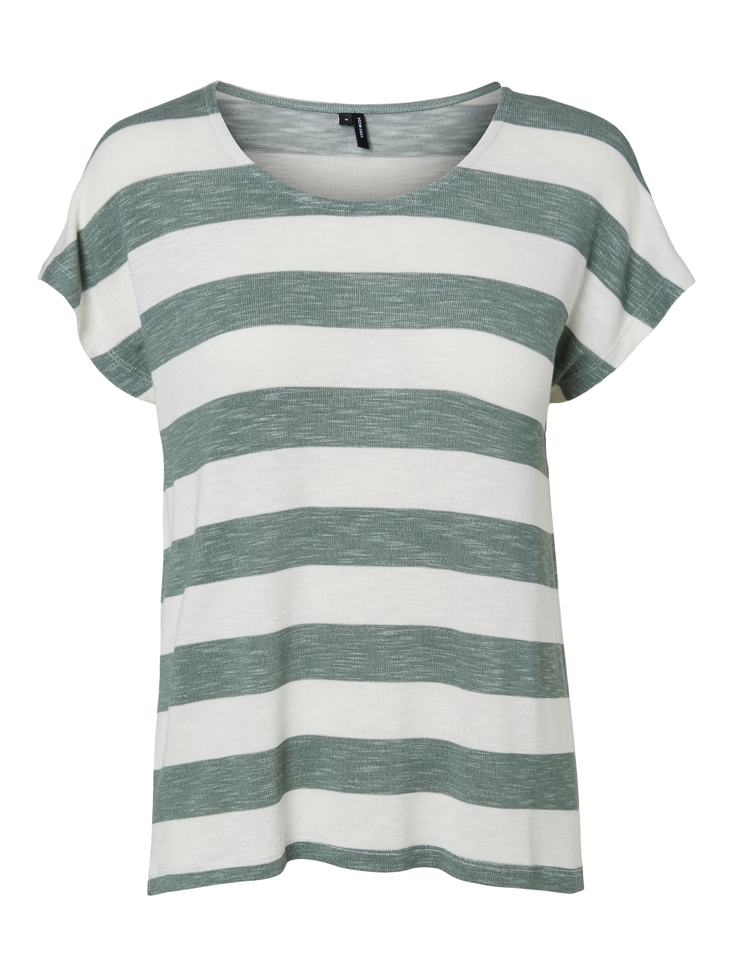 Vero Moda Kurzarmshirt »VMWIDE STRIPE SL TOP GA JRS NOOS« Viskosemischung