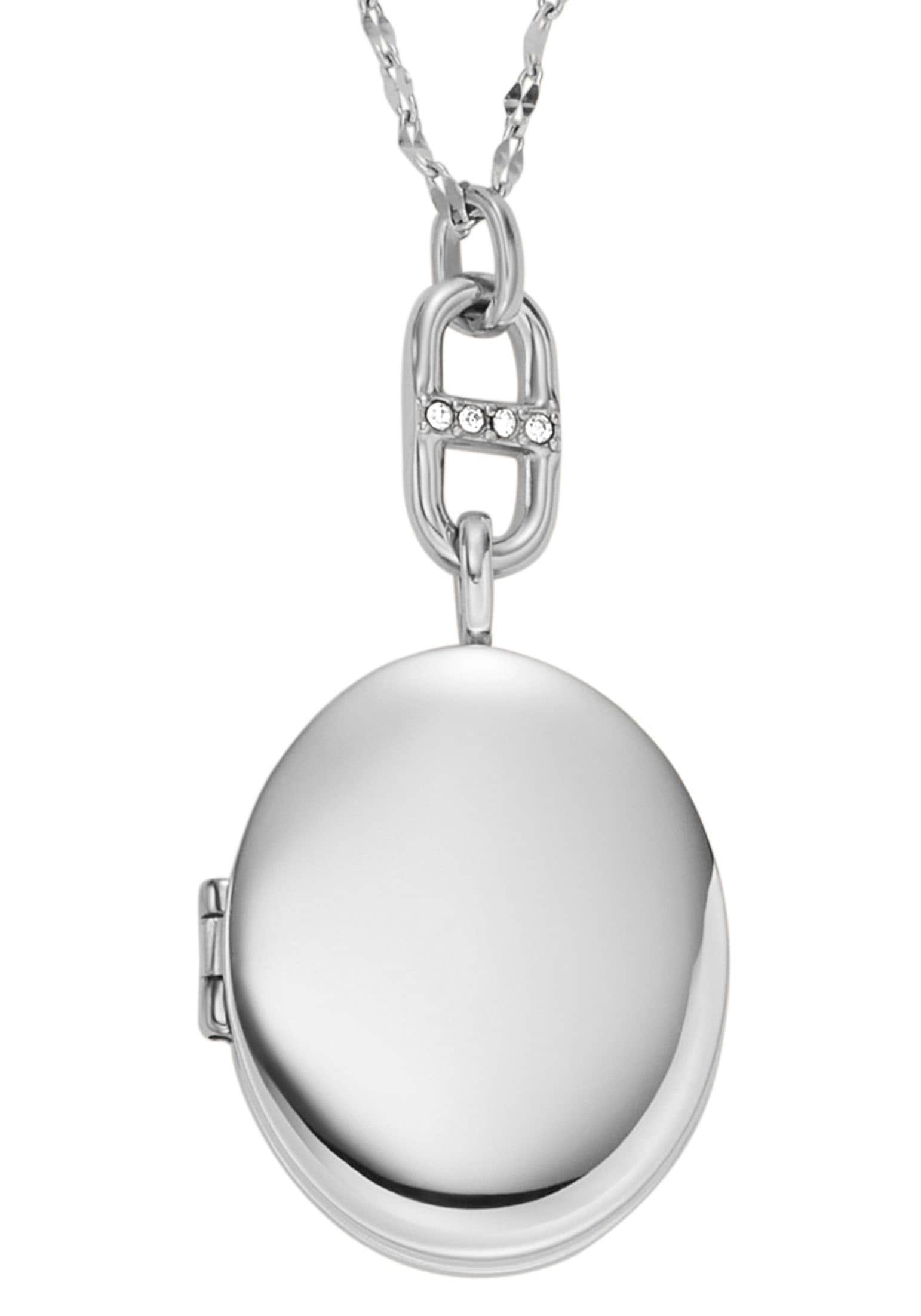 Fossil Kette mit Anhänger »JEWELRY, JF04426710, JF04427040«, mit Glasstein