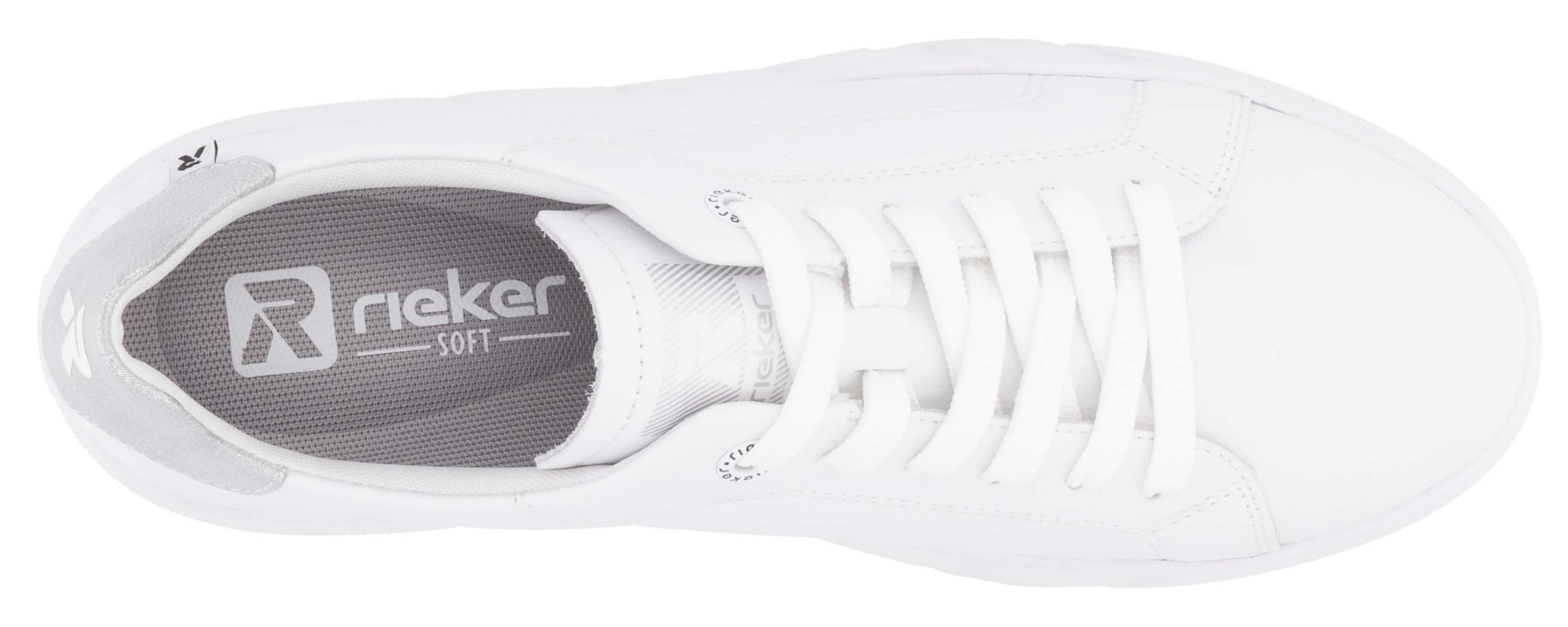 RIEKER Sport Plateausneaker, Schnürschuh, Freizeitschuh, Halbschuh mit herausnehmbarer Einlegesohle