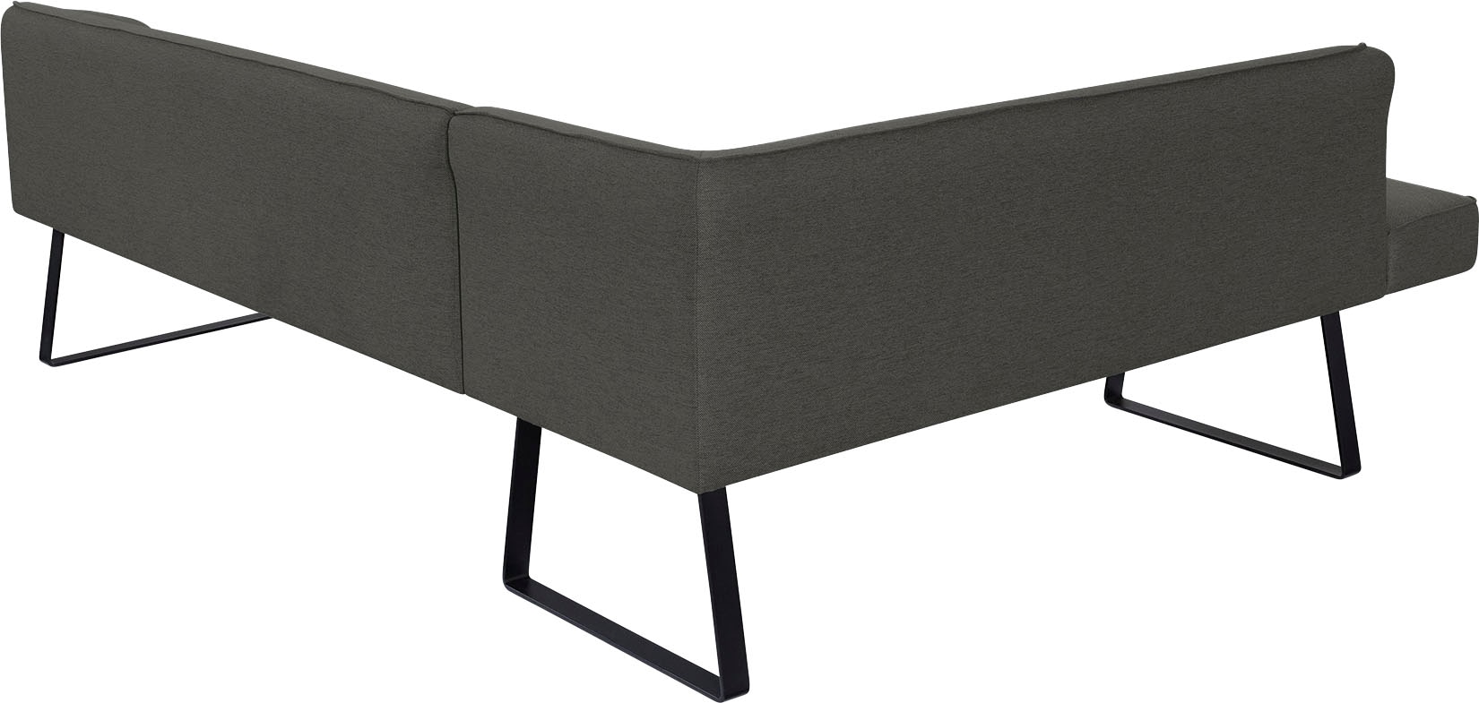 exxpo - sofa fashion Eckbank »Americano« mit Keder und Metallfüßen, Bezug in verschiedenen Qualitäten