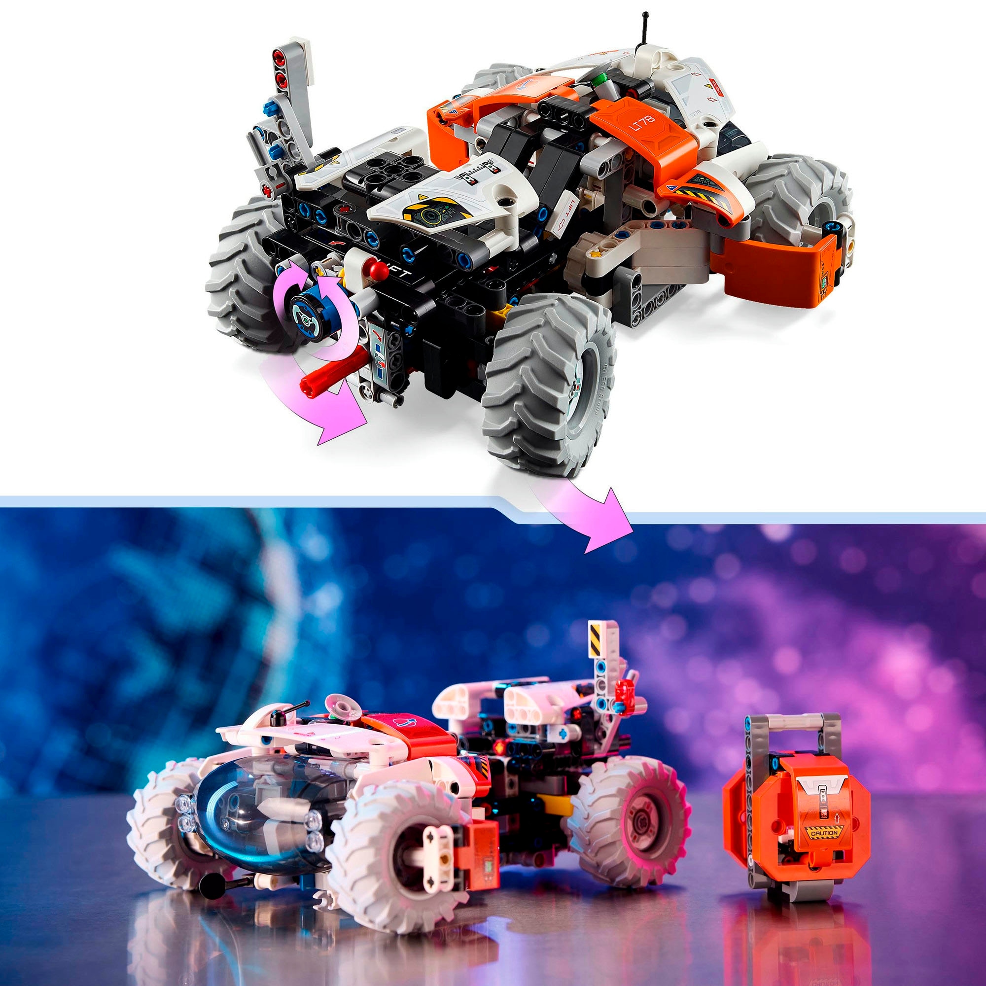 LEGO® Konstruktionsspielsteine »Weltraum Transportfahrzeug LT78 (42178), LEGO® Technic«, (435 St.), Made in Europe