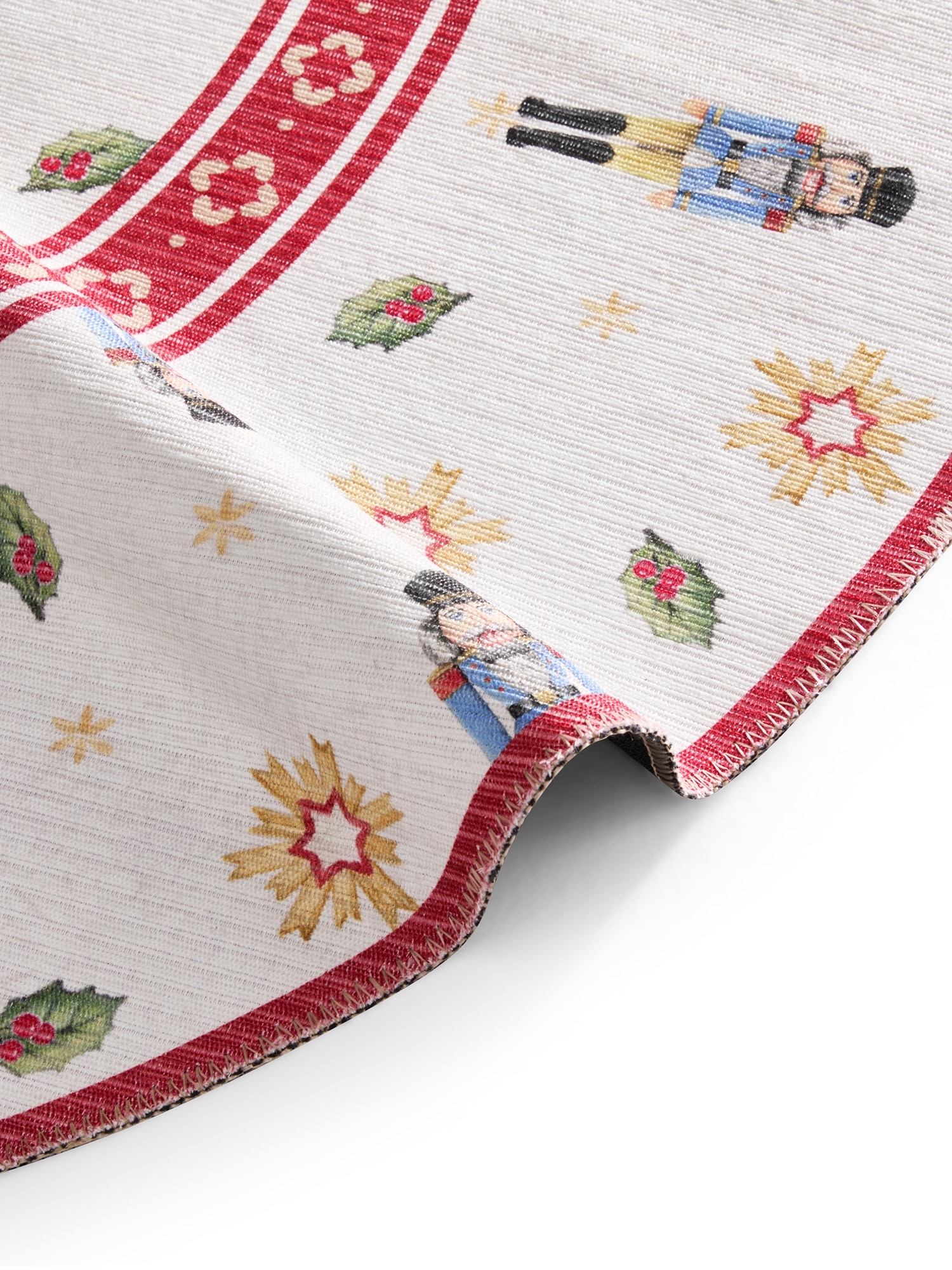 Villeroy & Boch Teppich »Toy's Delight Limited Edition Santa Claus« rund 3 mm Höhe Limited Edition, Weihnachten, Wohnzimmer, Baumrock, Waschbar, Rund