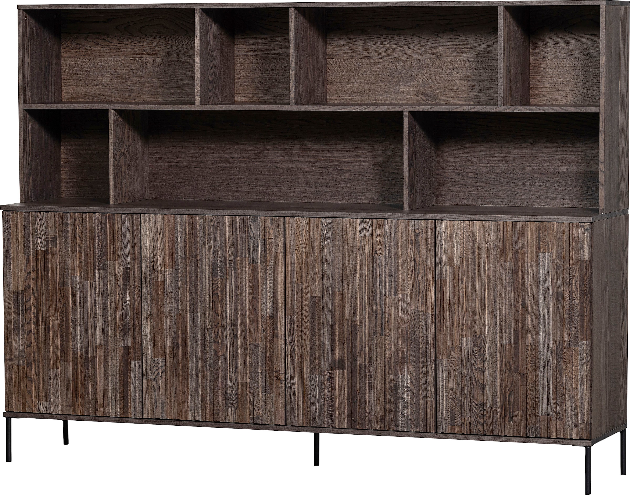 WOOOD Buffet »Gravu«, viel Stauraum, Push-to-Open Funktion, H 150 cm x B 200 cm