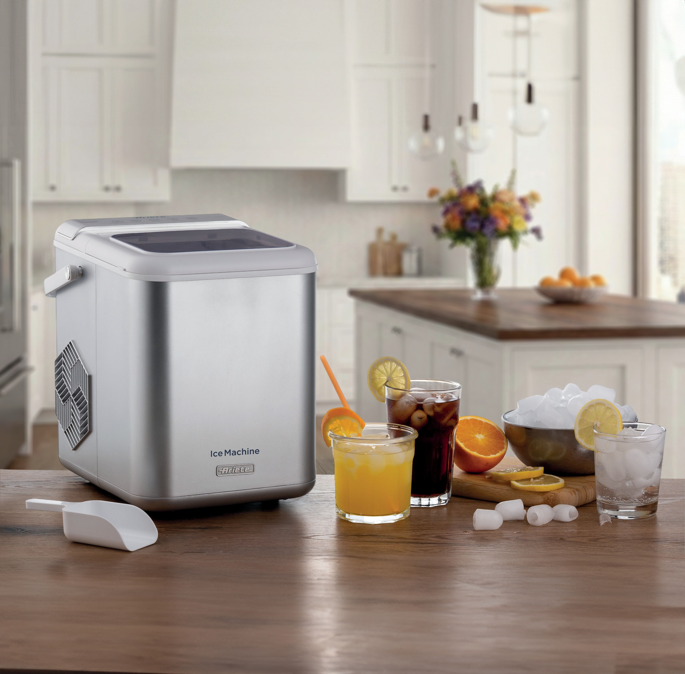 Ariete Elektrischer Eiswürfelbereiter »Ariete elektrischer tragbarer Eiswürfelbereiter 651« Mit sehr leisem Kompressor 58 db
