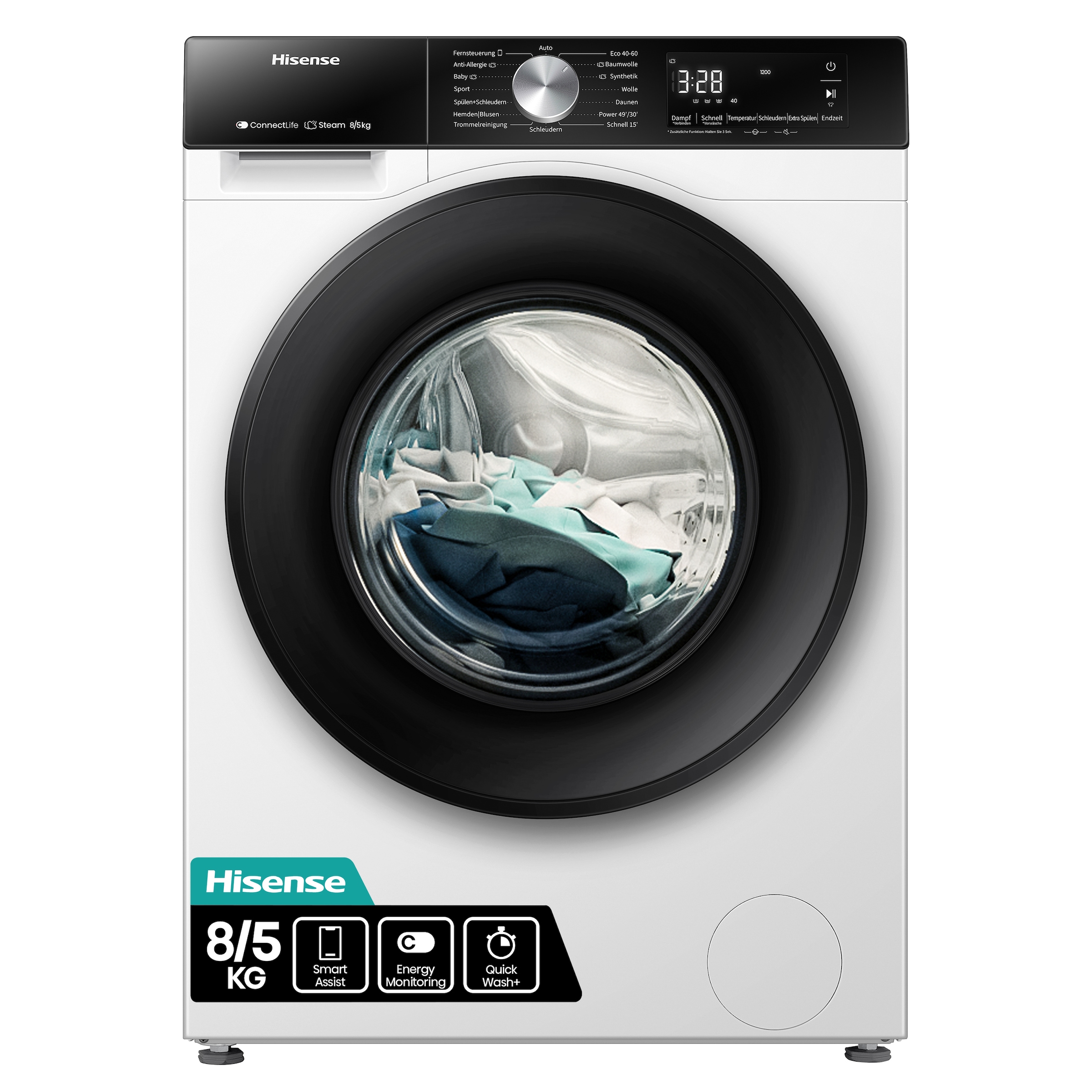 Hisense Waschtrockner »WD3S8043BB3«