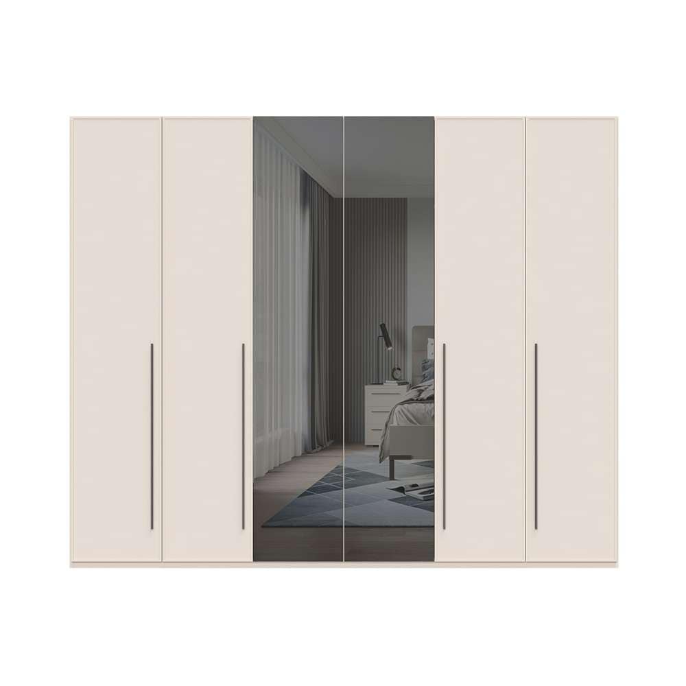 Places of Style Drehtürenschrank »Opera mit oder ohne Kranz inkl. LED-Bel.,B 227,272,317 oder 362 cm«, UV lackiert, Soft Close Funktion, Höhenverstellbare Füße