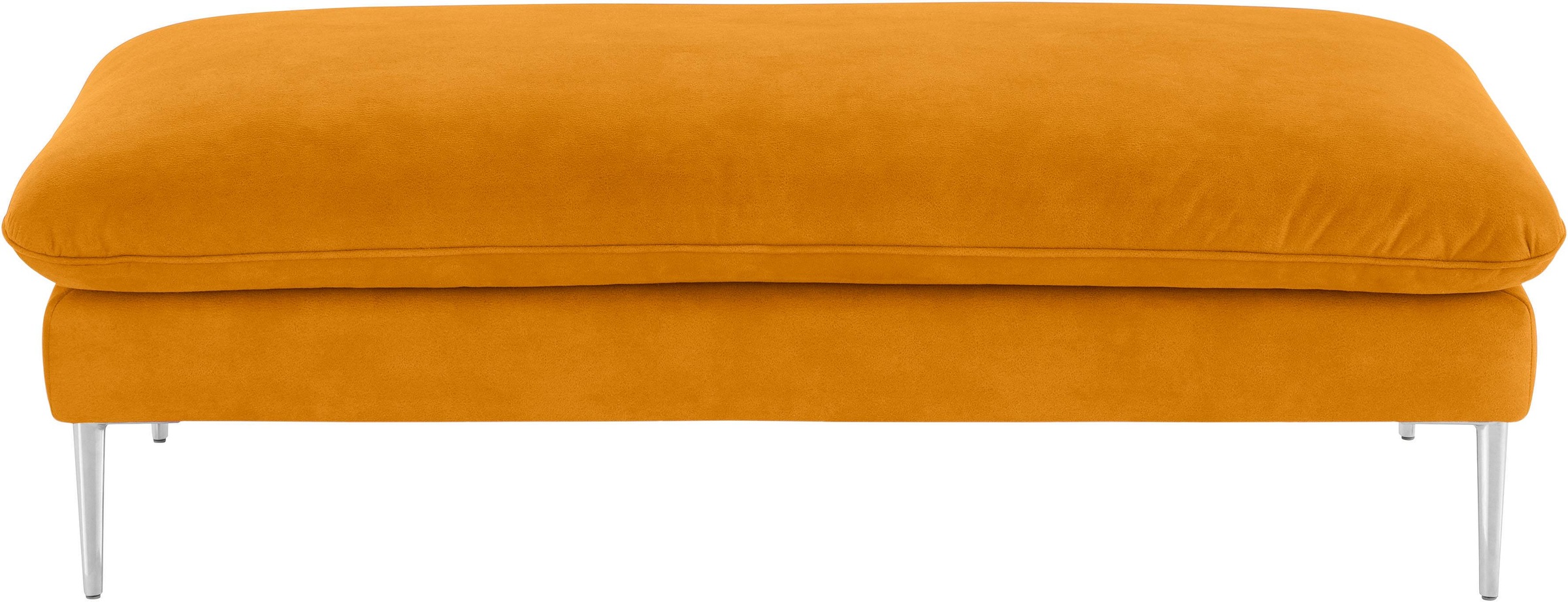 W.SCHILLIG Hocker »enjoy&MORE« Füße Chrom glänzend, Breite 151 cm