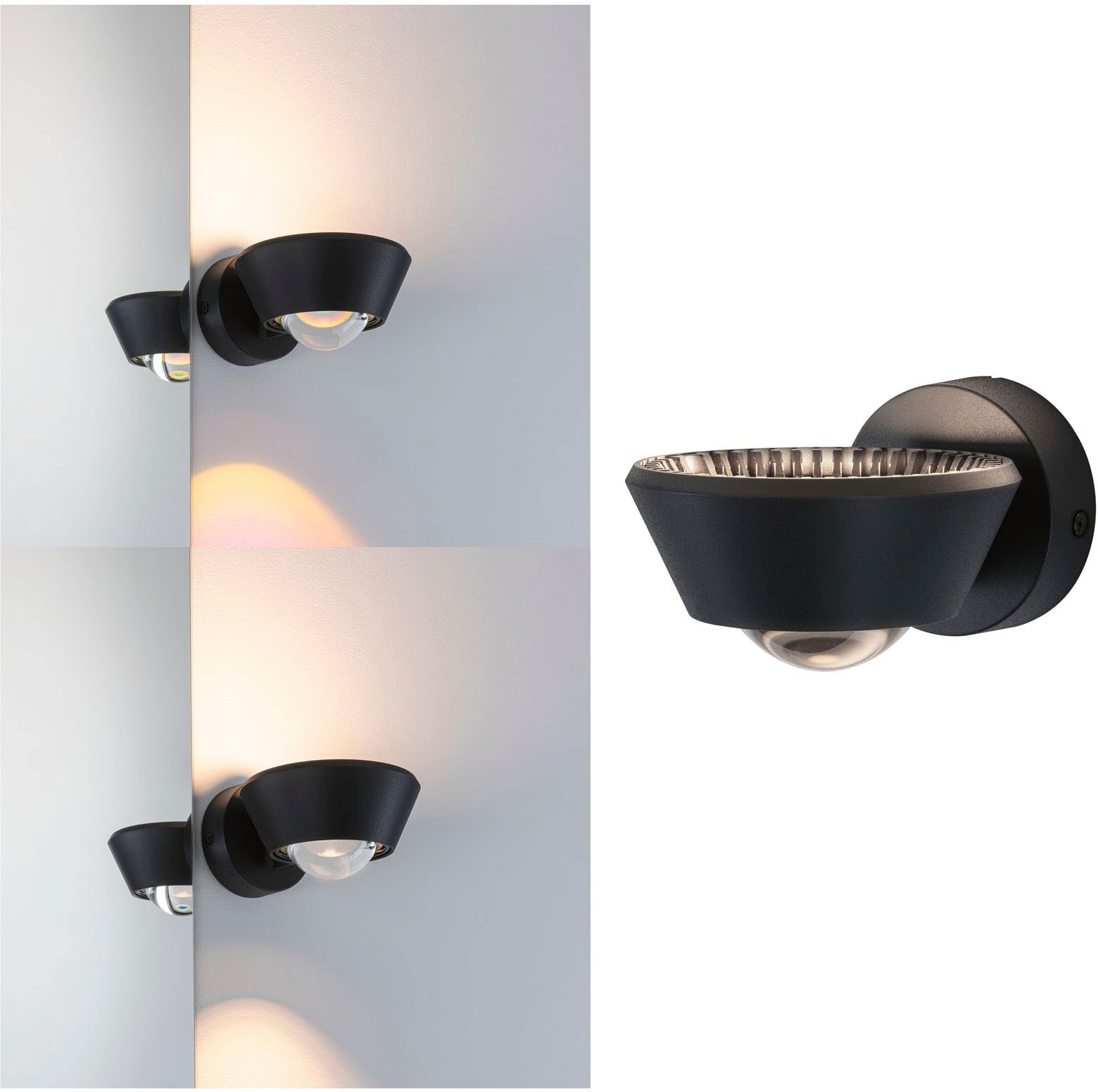 Paulmann LED Wandleuchte »Sabik«, 1 flammig, Leuchtmittel LED-Modul | LED fest integriert, Sabik IP44 9 / 1x4W, LED-Modul