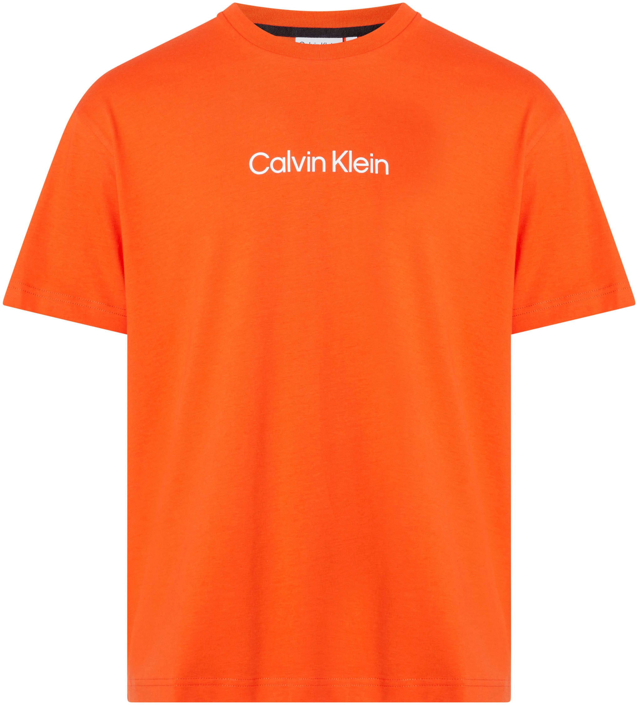 aufgedrucktem Klein mit bei ♕ COMFORT LOGO »HERO T-Shirt Calvin Markenlabel T-SHIRT«,