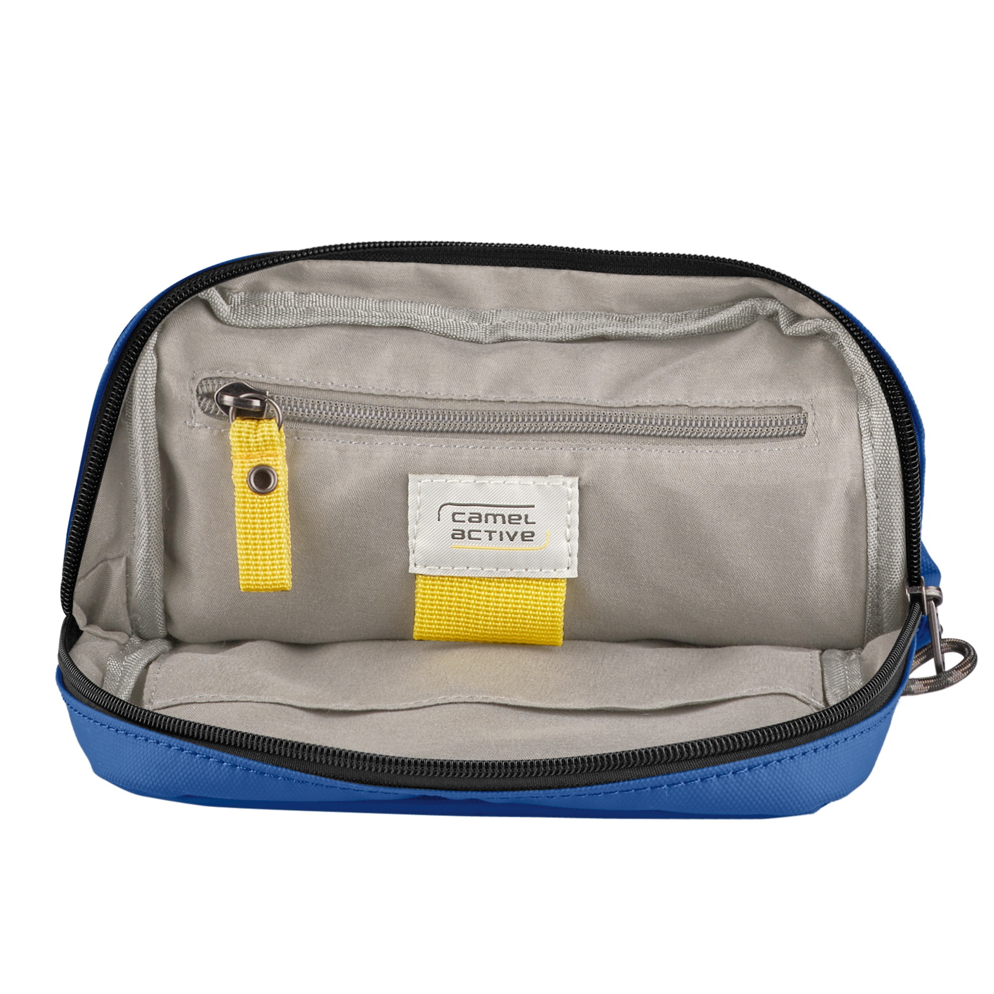 camel active Umhängetasche »Explore« wasserabweisendes recyceltes Nylon und reflektierende Reißverschlüsse