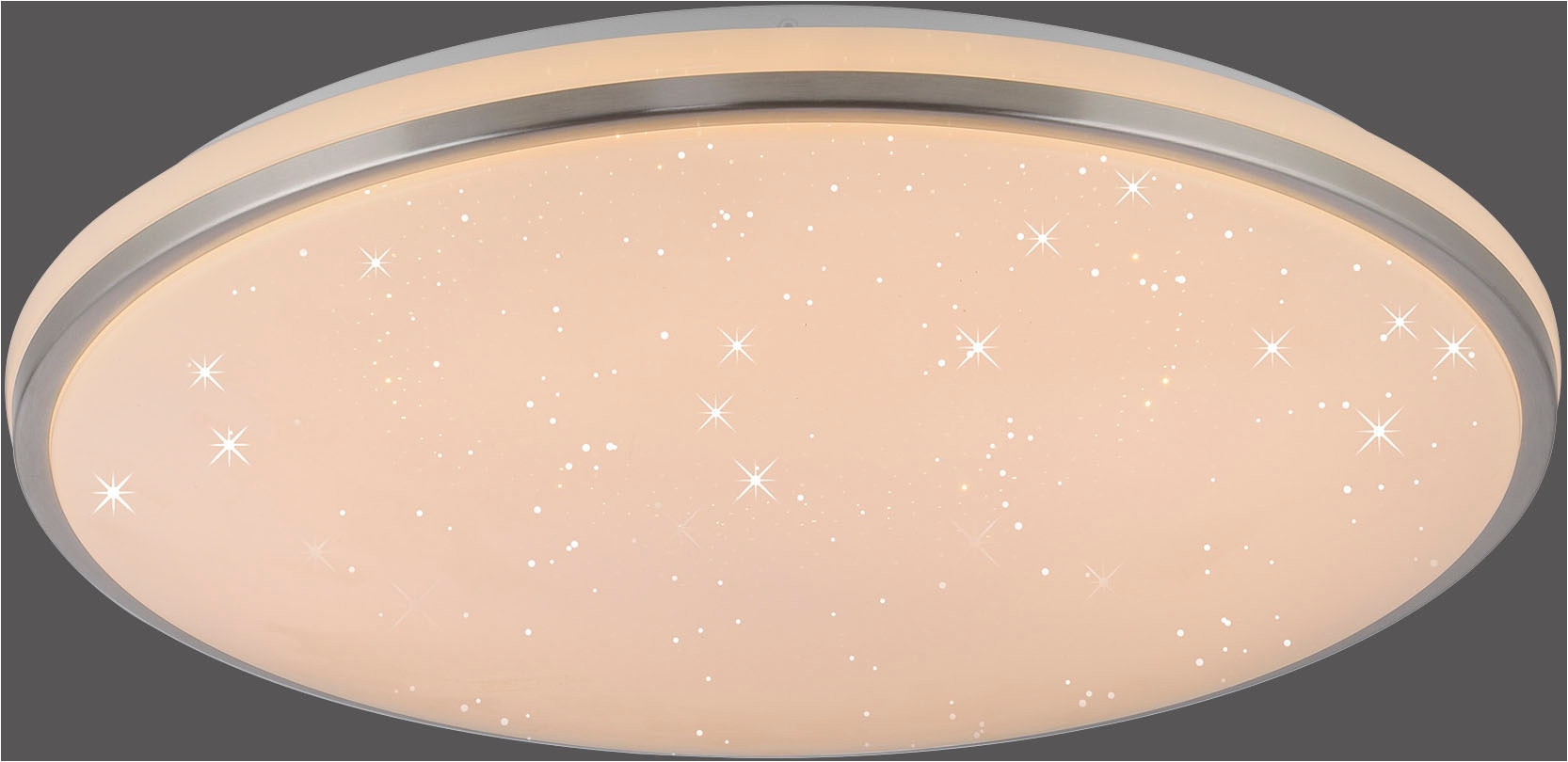 JUST LIGHT LED Deckenleuchte »KYLE« LED-Board 1 Stk. Warmweiß 3-Stufen Dimmer (100%-50%-10%) Starrysky, Memoryfunktion