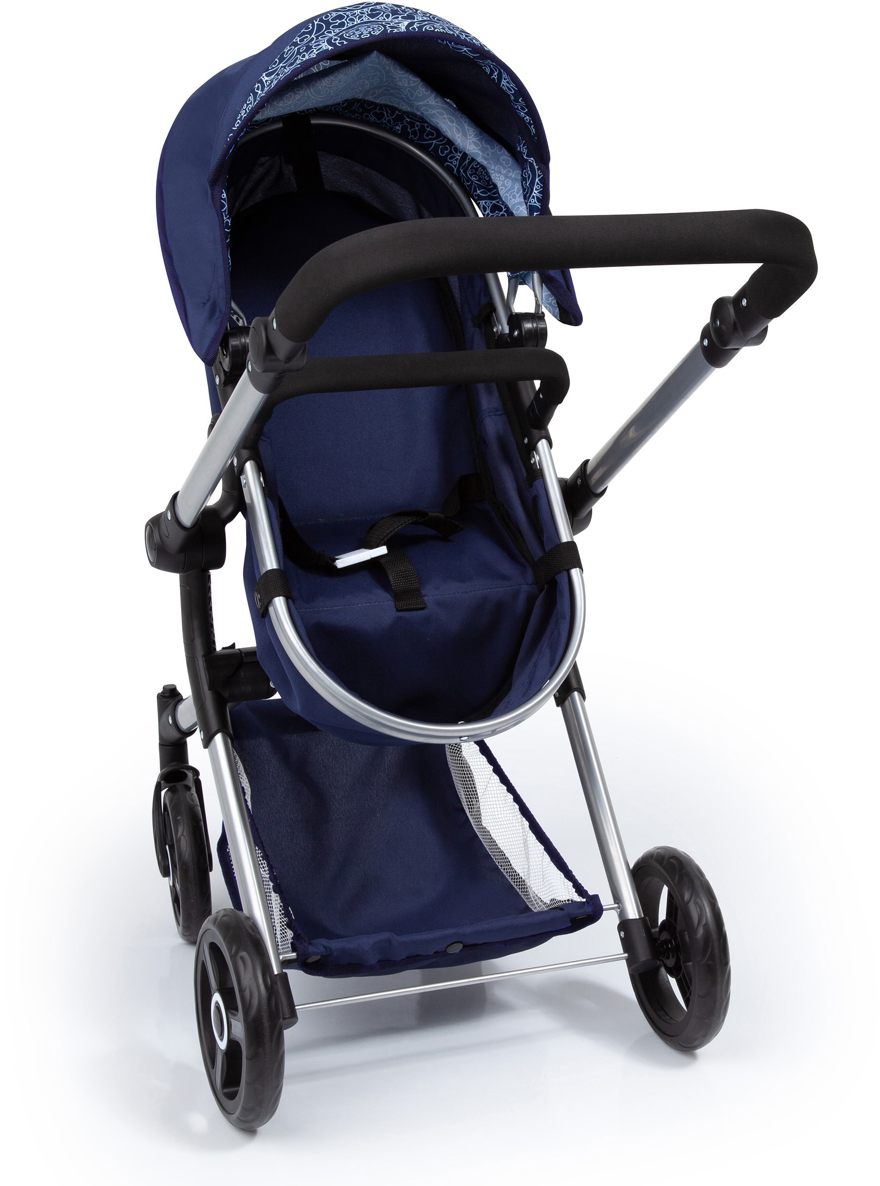 Bayer Kombi-Puppenwagen »Vario, Blau«, inkl. Wickeltasche