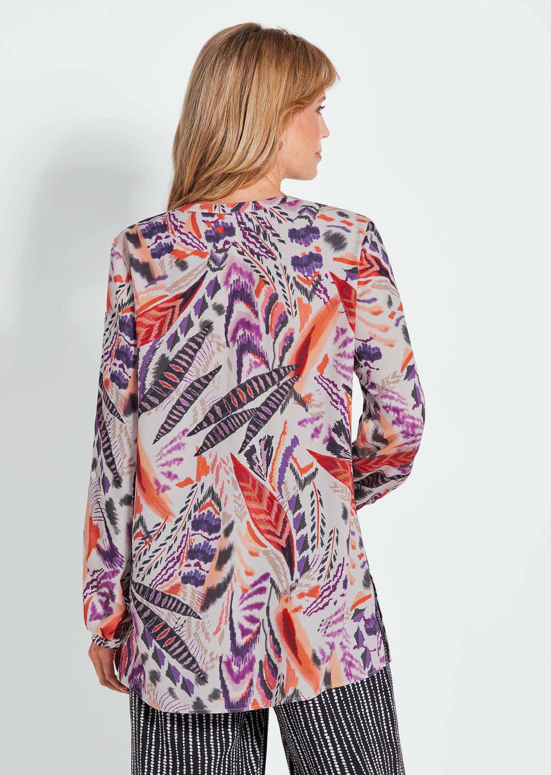 GOLDNER Tunika »Verlängerte Viskosebluse mit Print«