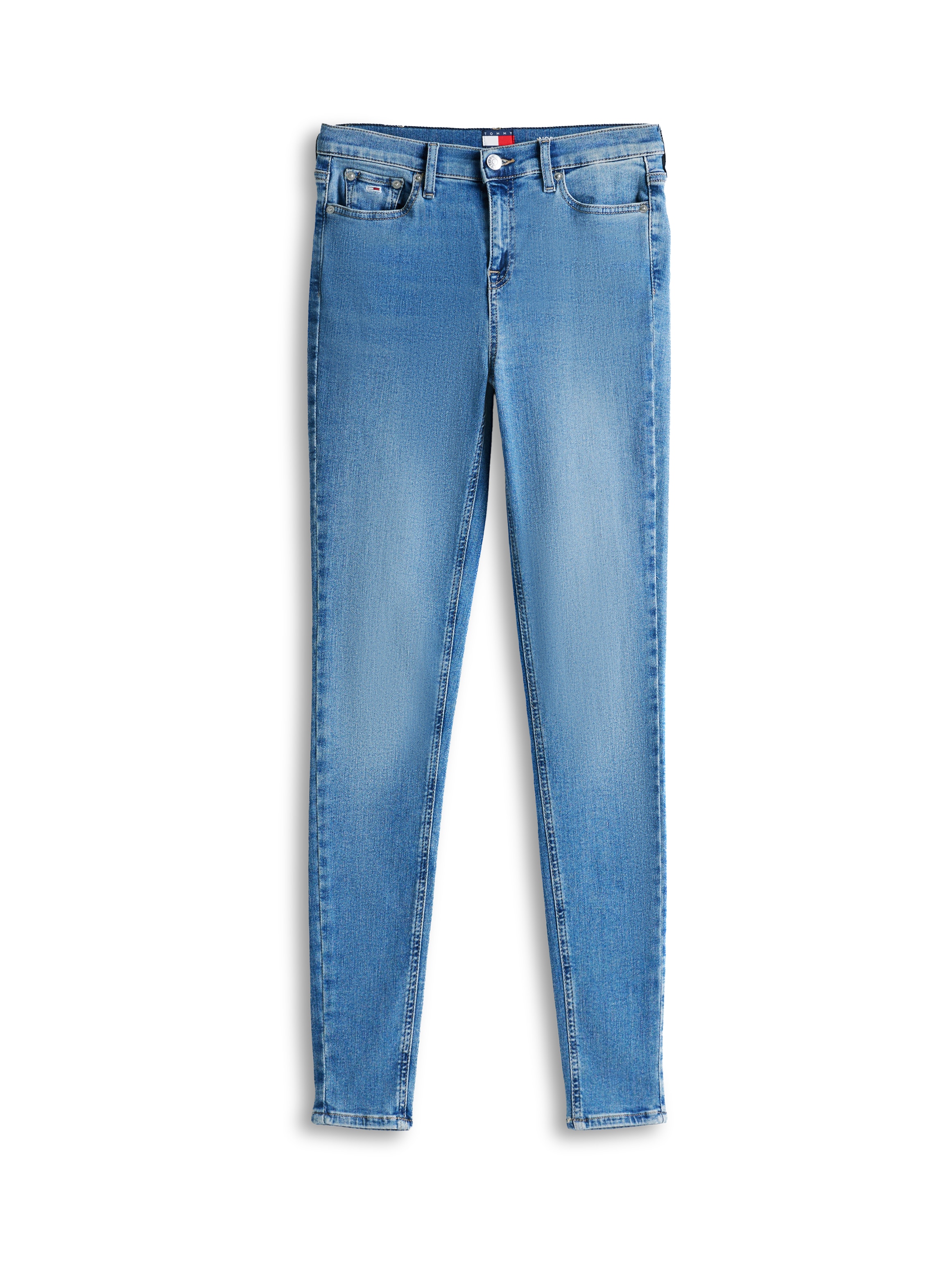 Tommy Jeans Skinny-fit-Jeans »NORA MID RISE« mit Waschung, Logo-Badge
