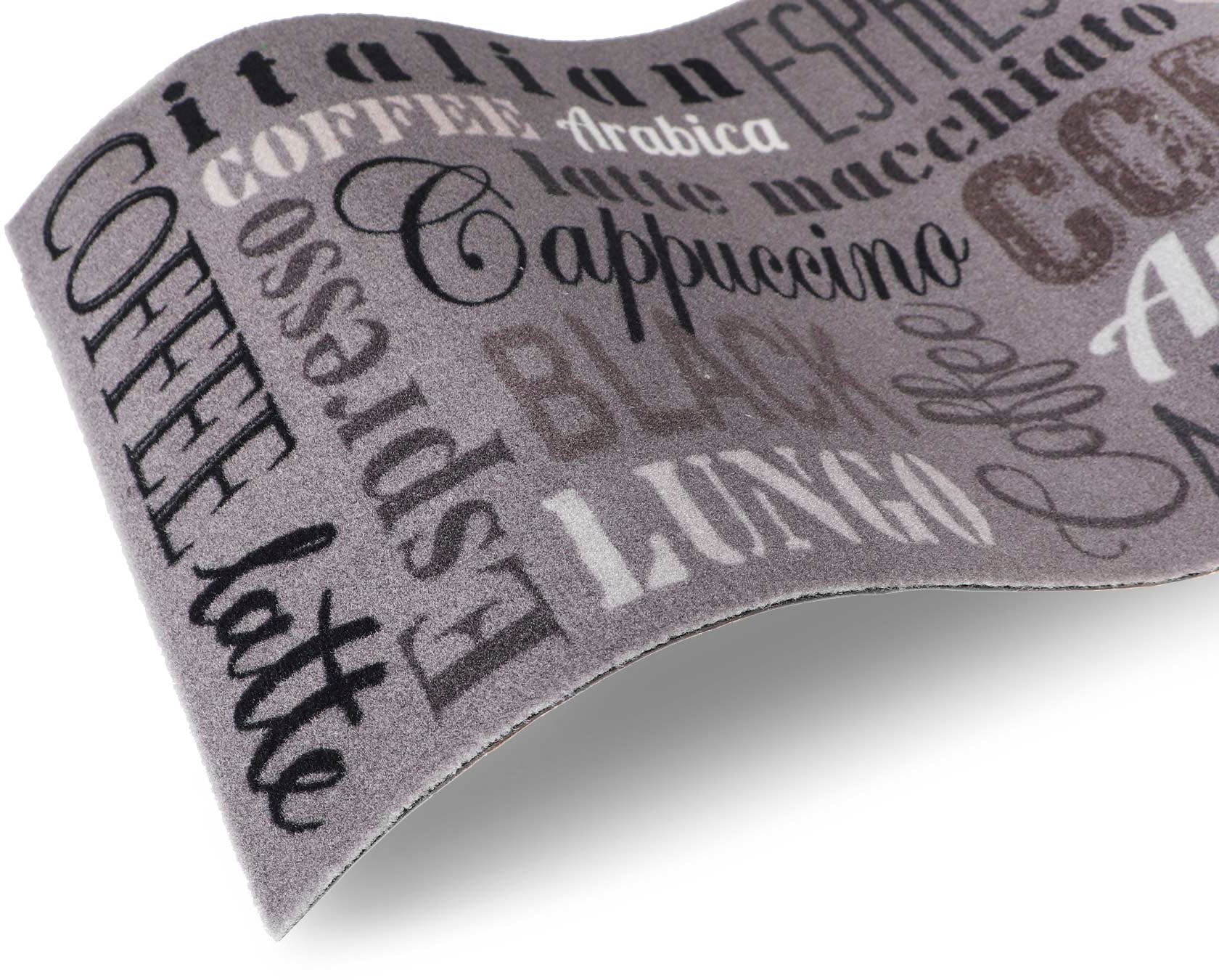 Primaflor-Ideen in Textil Küchenläufer »COFFEE, Made in Belgium«, rechteckig, 6,5 mm Höhe, mit Schriftzug, Größe 50x150 cm, rutschhemmend, waschbar, Küche