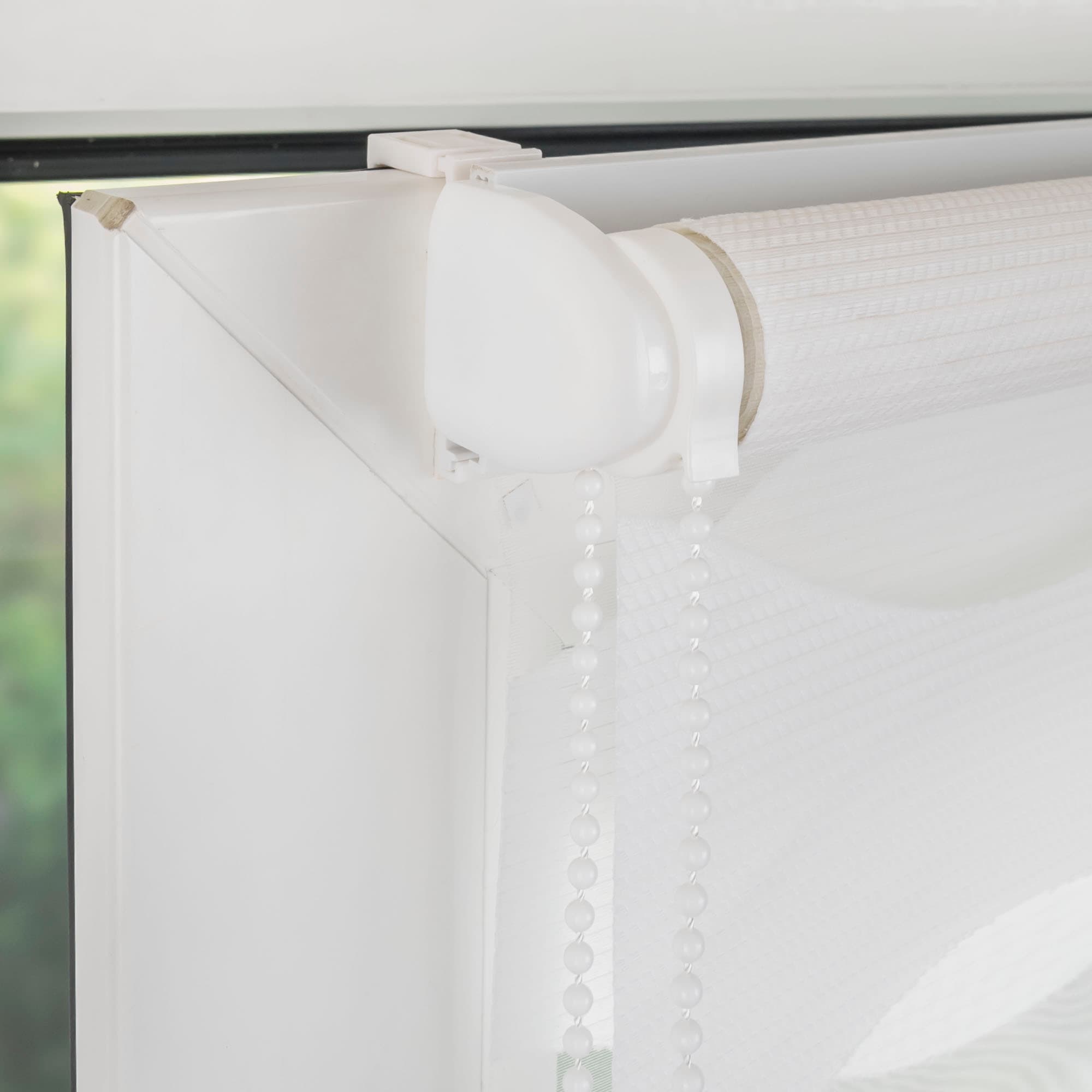 Liedeco Doppelrollo »Wave«, Lichtschutz, ohne Bohren, freihängend, Klemmfix-DUO-Rollo, Doppelrollo "Wave"