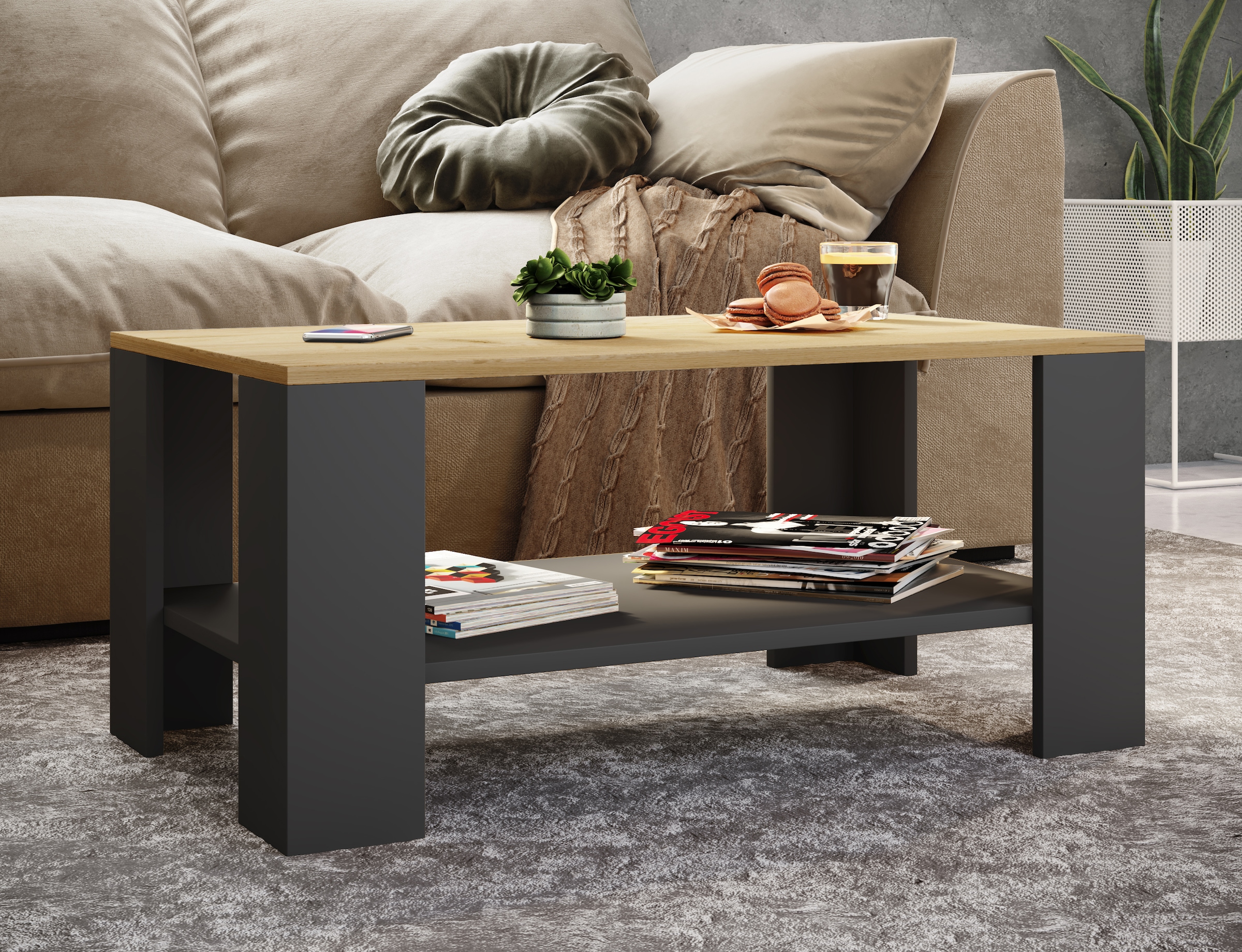 VCM Beistelltisch »Holz Sofatisch Couchtisch Beistelltisch Dalus«