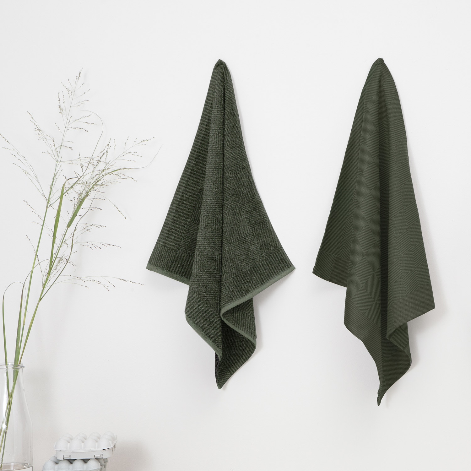 DDDDD Geschirrtuch »DDDDD Cisis Küchentuch 50 x 55 (6 Stück)« schnell trocknend, 100% Baumwolle, mit subtilem Muster