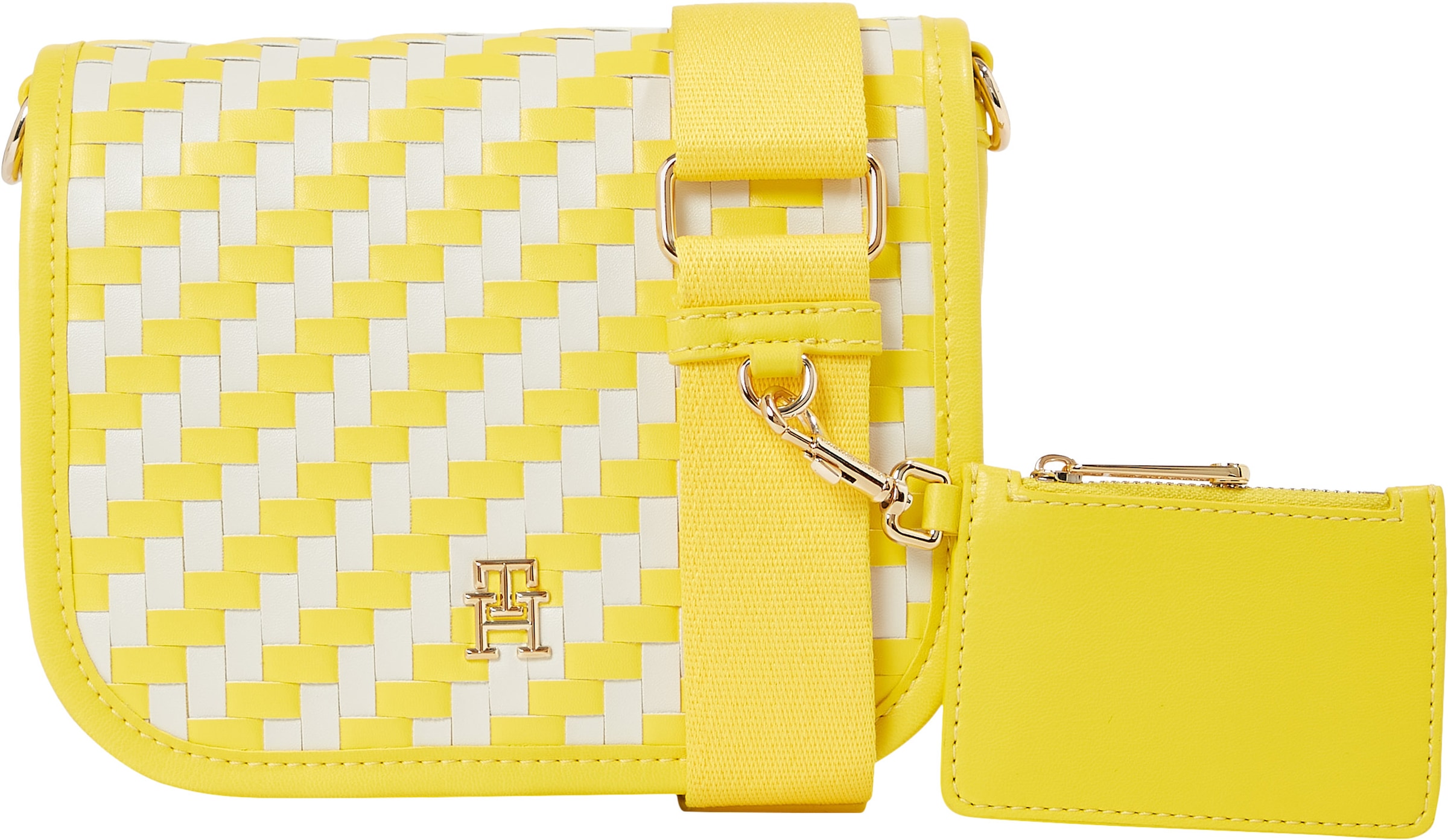 Tommy Hilfiger Umhängetasche »TH CITY CROSSOVER WOVEN«, mit abnehmbaren Schulterriemen