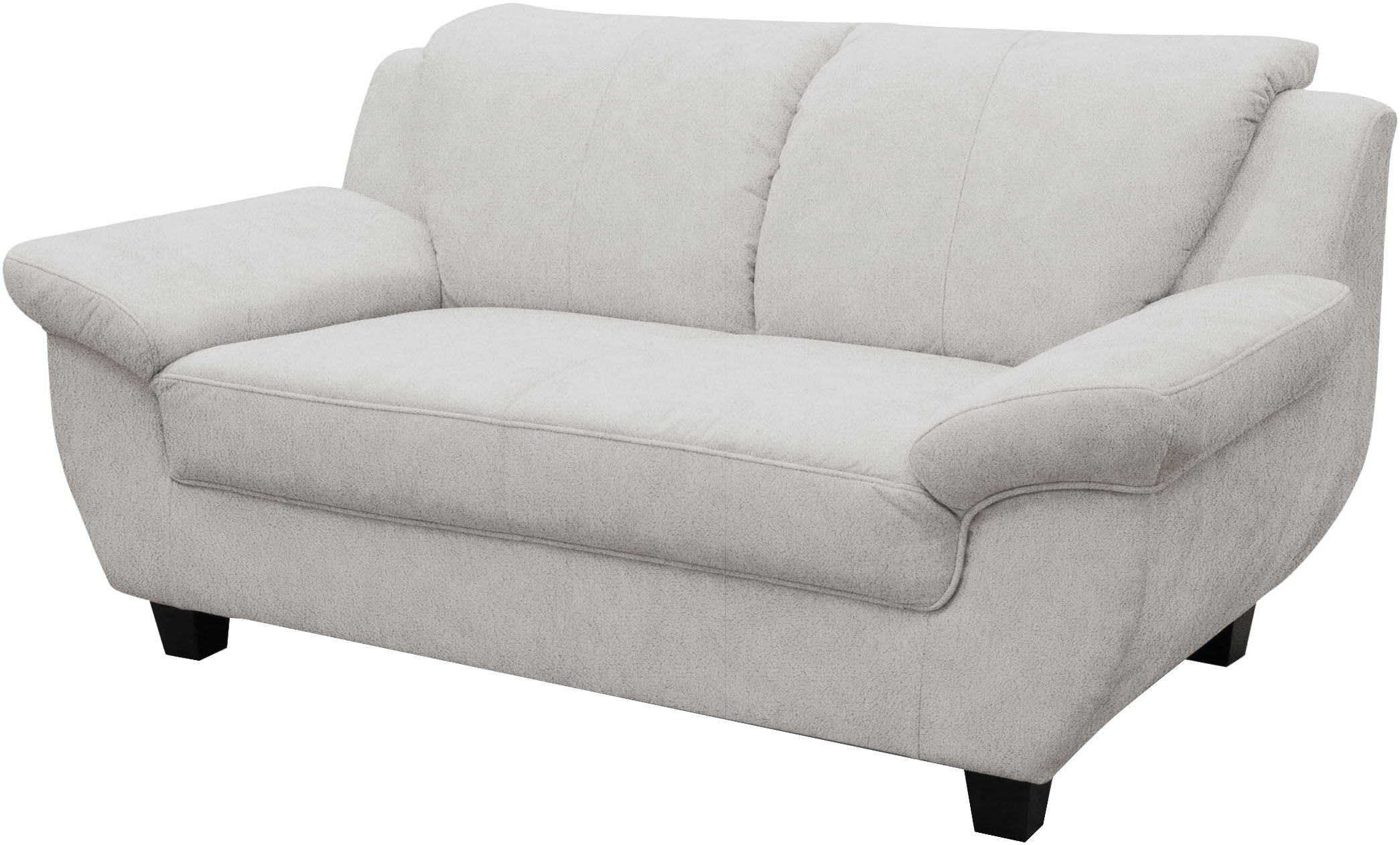 OTTO home 2-Sitzer »Sillkeborg 161 cm, formschönes Sofa mit dunklen Füßen« aus pflegeleichtem, weichem Luxus-Microfaser