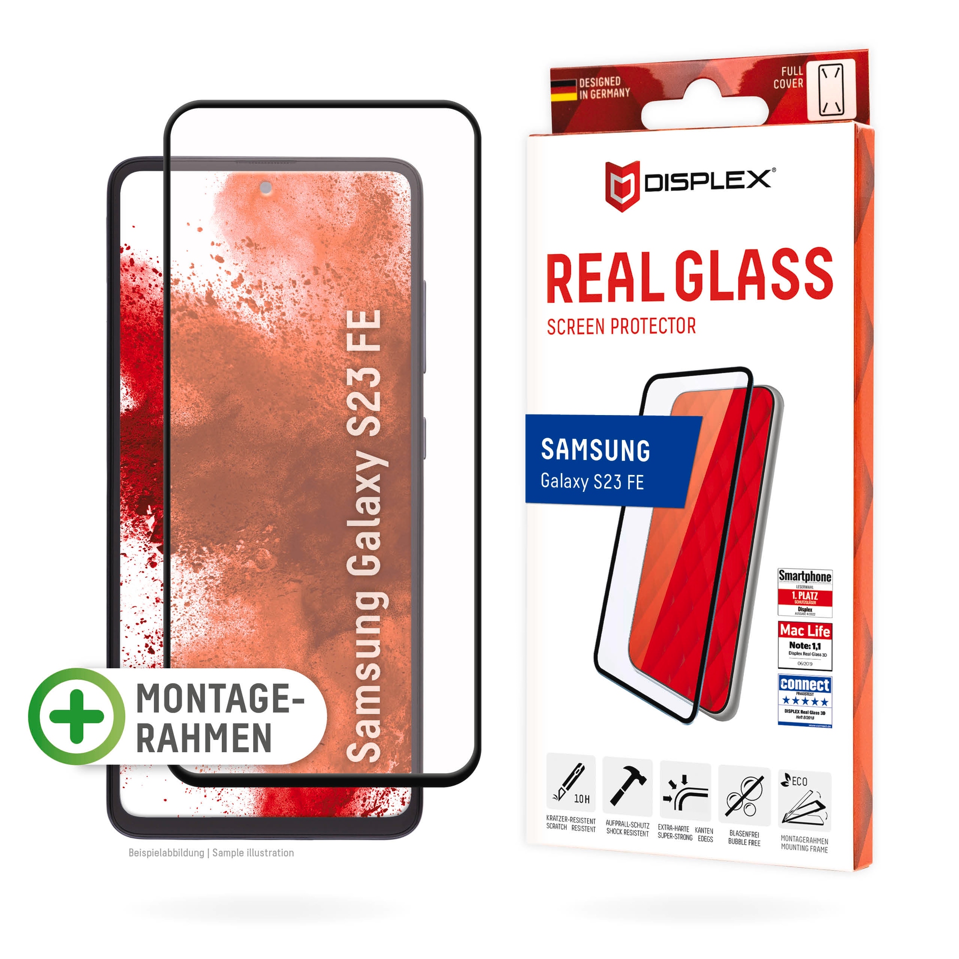 Displayschutzglas »Real Glass«, für Samsung Galaxy S23 FE, Displayschutzfolie...