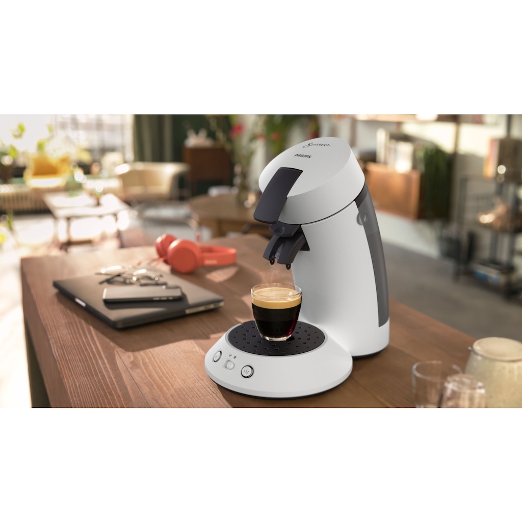 Philips Senseo Kaffeepadmaschine »Original Plus CSA210/10, aus 80% recyceltem Plastik«, +3 Kaffeespezialitäten, Memo-Funktion, Gratis-Zugaben (Wert €5,-UVP)